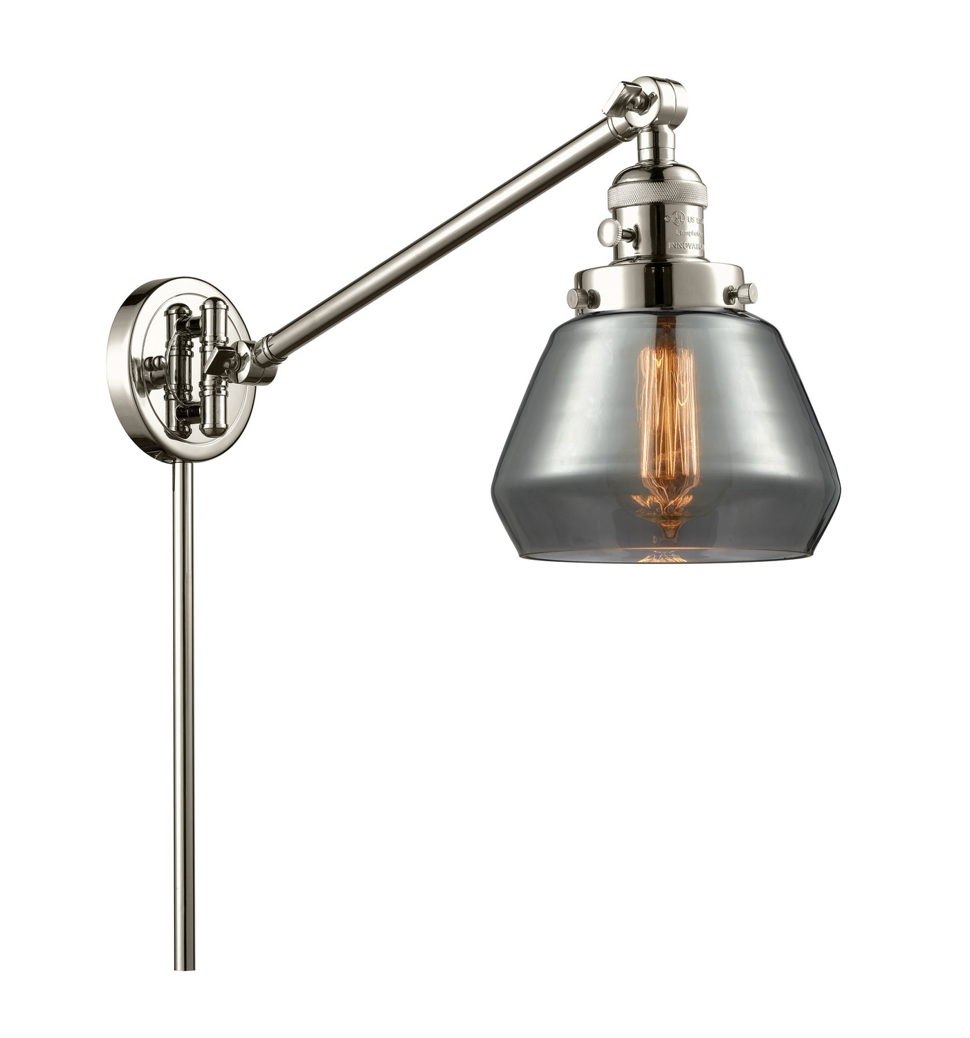 LED Swing Arm by Innovations - Franklin Restoration Collection, Polished Nickel Finish - 237-PN-G173-LED