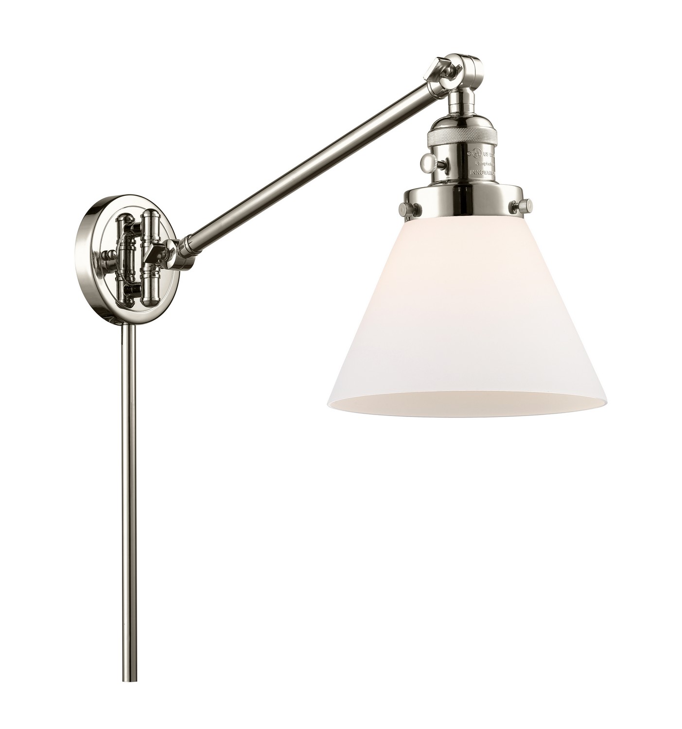 LED Swing Arm by Innovations - Franklin Restoration Collection, Polished Nickel Finish - 237-PN-G41-LED