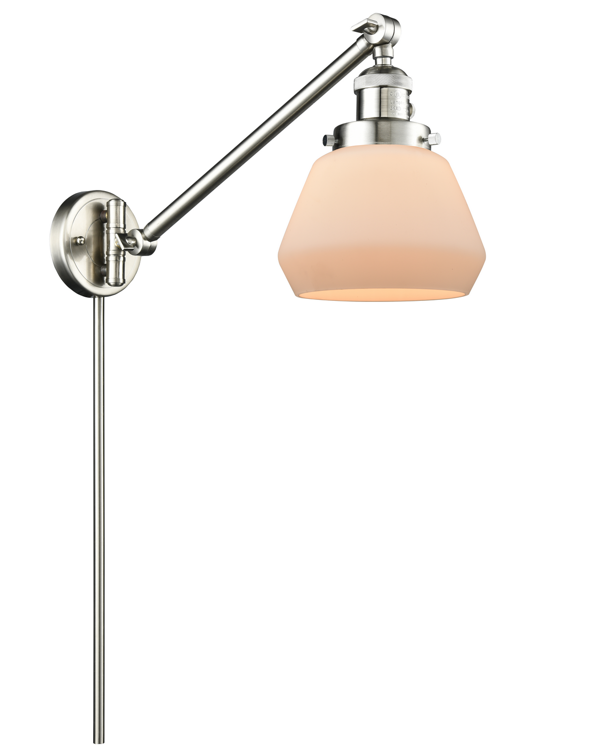 LED Swing Arm by Innovations - Franklin Restoration Collection, Brushed Satin Nickel Finish - 237-SN-G171-LED
