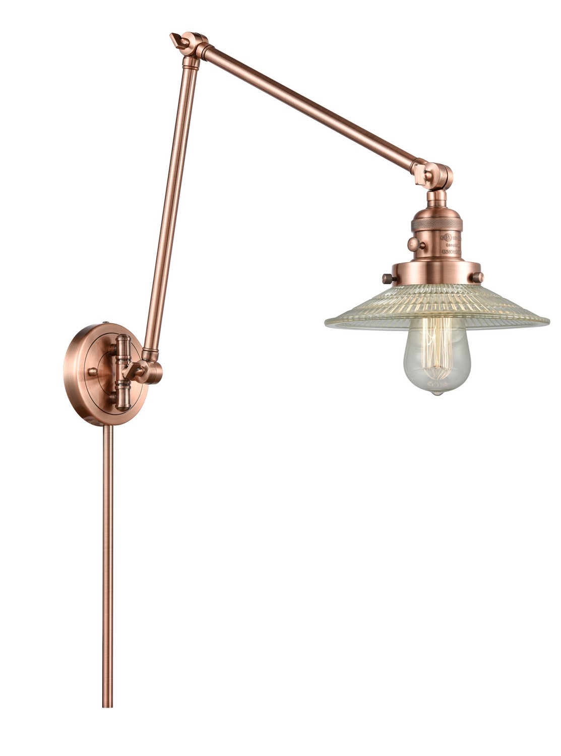 LED Swing Arm by Innovations - Franklin Restoration Collection, Antique Copper Finish - 238-AC-G2-LED
