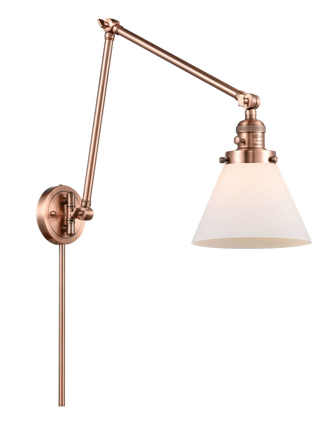 One Light Swing Arm by Innovations - Franklin Restoration Collection, Antique Copper Finish - 238-AC-G41