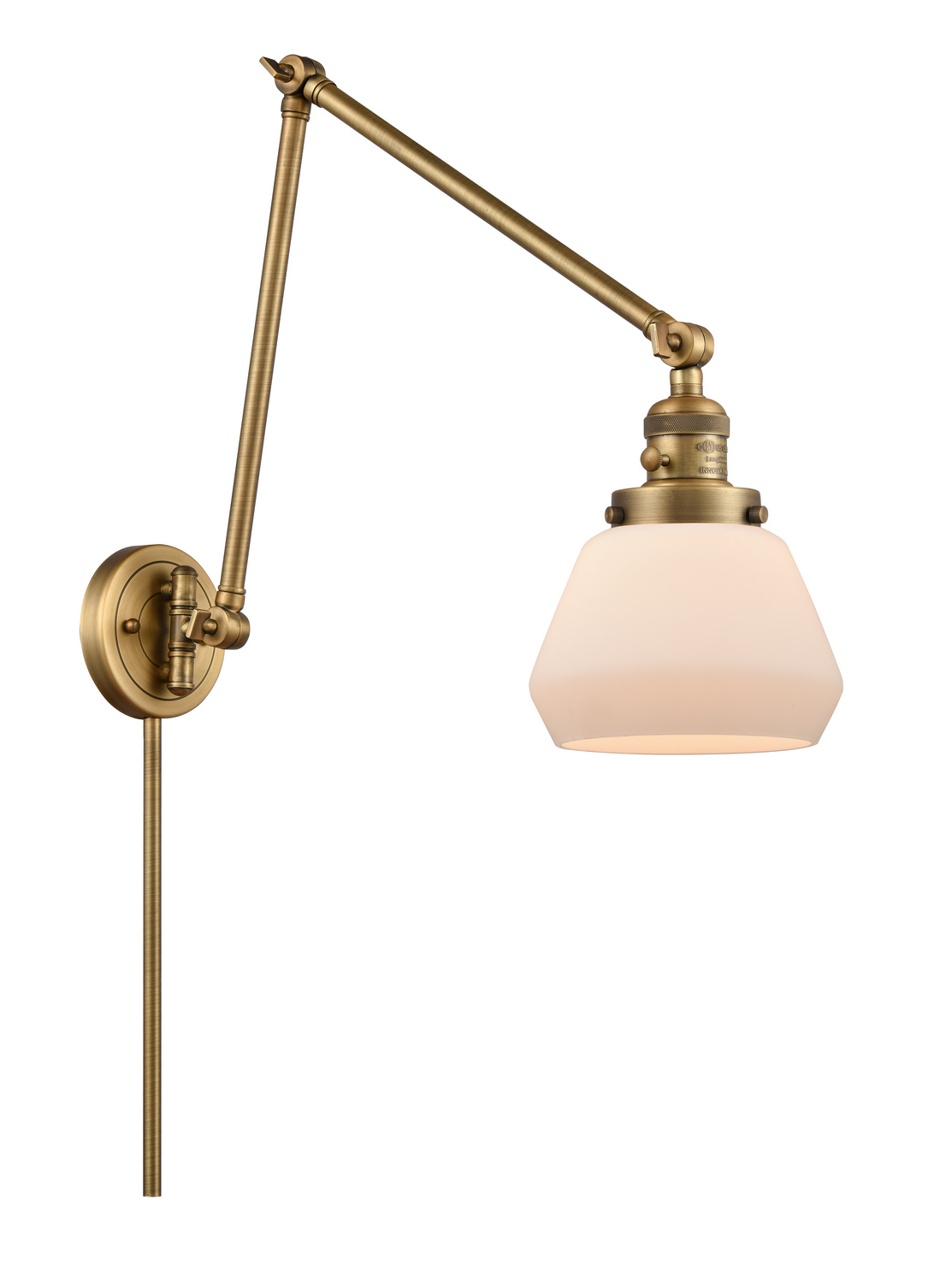 One Light Swing Arm by Innovations - Franklin Restoration Collection, Brushed Brass Finish - 238-BB-G171