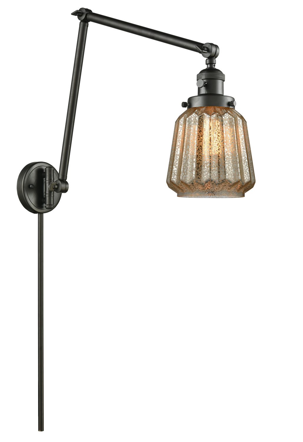 One Light Swing Arm by Innovations - Franklin Restoration Collection, Oil Rubbed Bronze Finish - 238-OB-G146