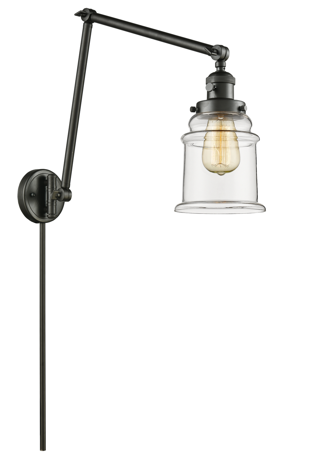 LED Swing Arm by Innovations - Franklin Restoration Collection, Oil Rubbed Bronze Finish - 238-OB-G182-LED