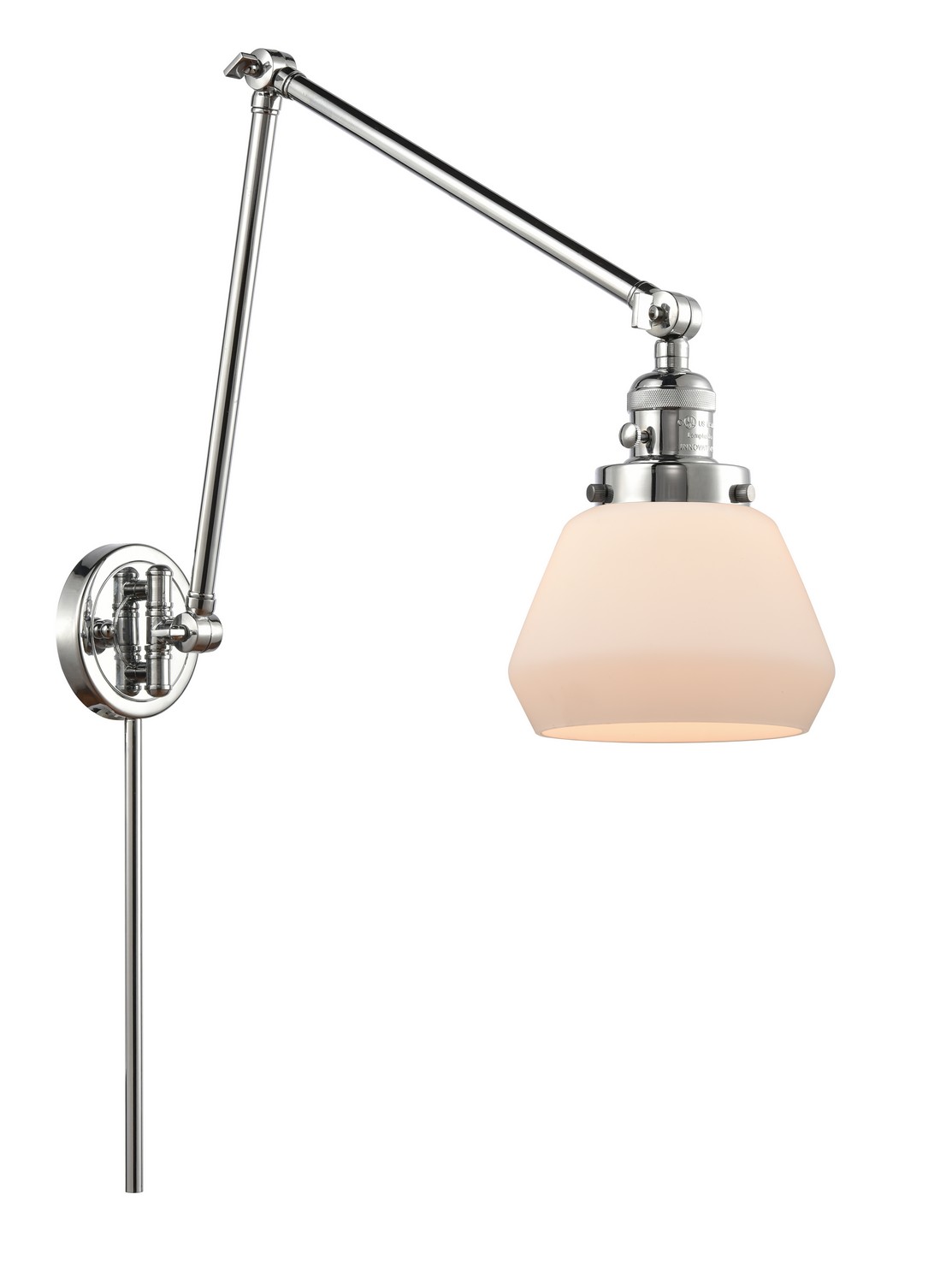 LED Swing Arm by Innovations - Franklin Restoration Collection, Polished Chrome Finish - 238-PC-G171-LED