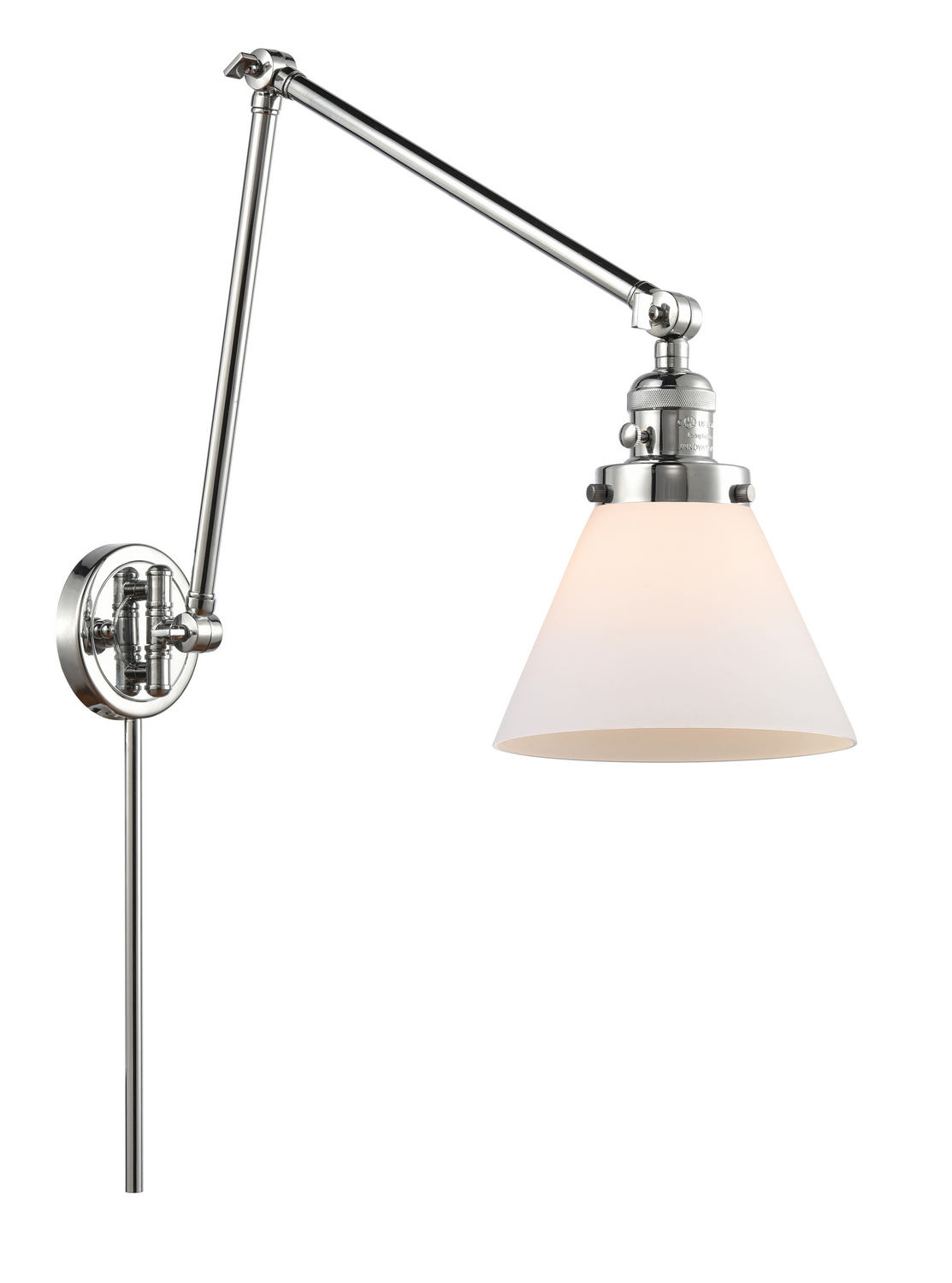 One Light Swing Arm by Innovations - Franklin Restoration Collection, Polished Chrome Finish - 238-PC-G41