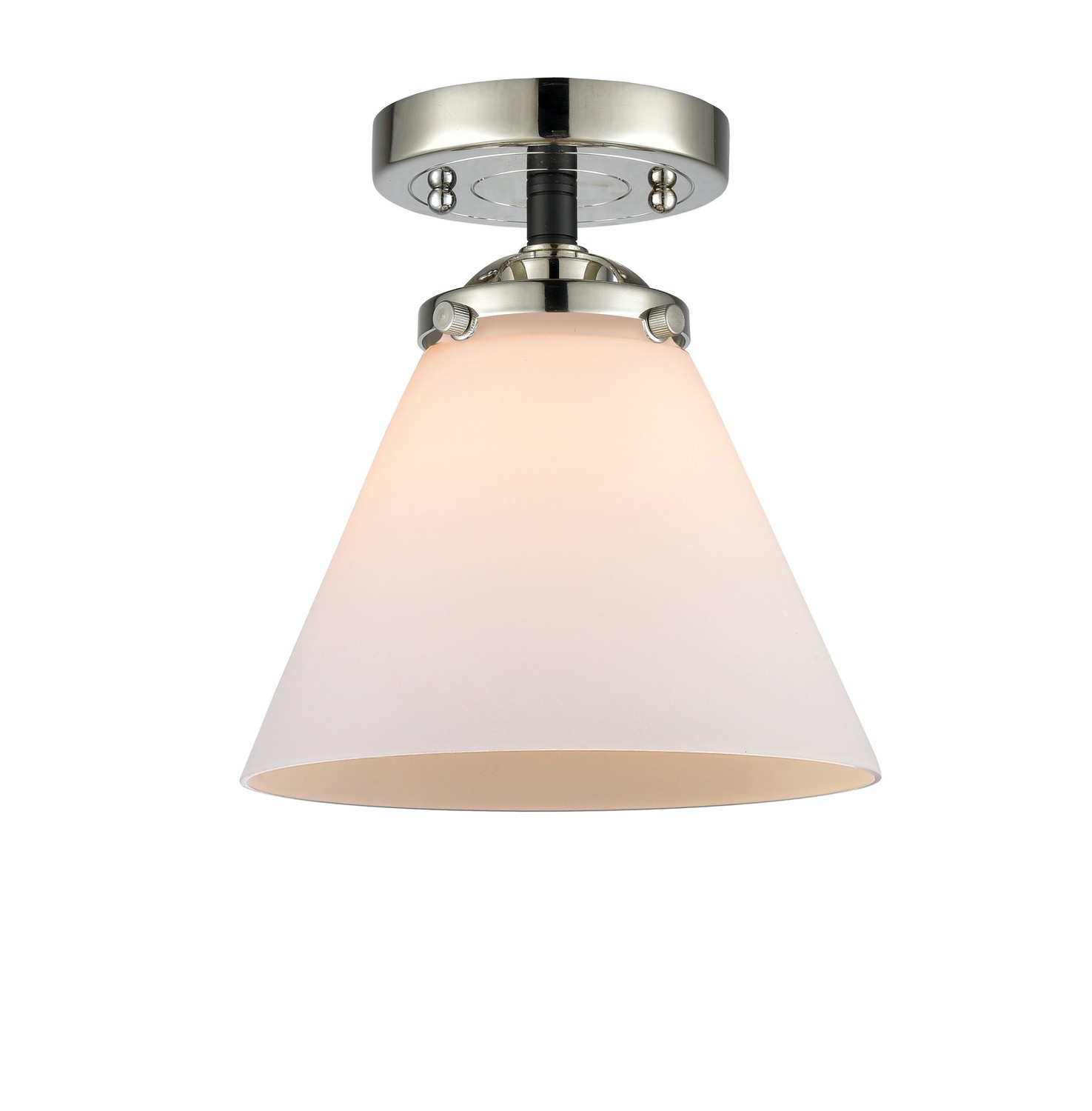 LED Semi-Flush Mount by Innovations - Nouveau Collection, Black Polished Nickel Finish - 284-1C-BPN-G41-LED