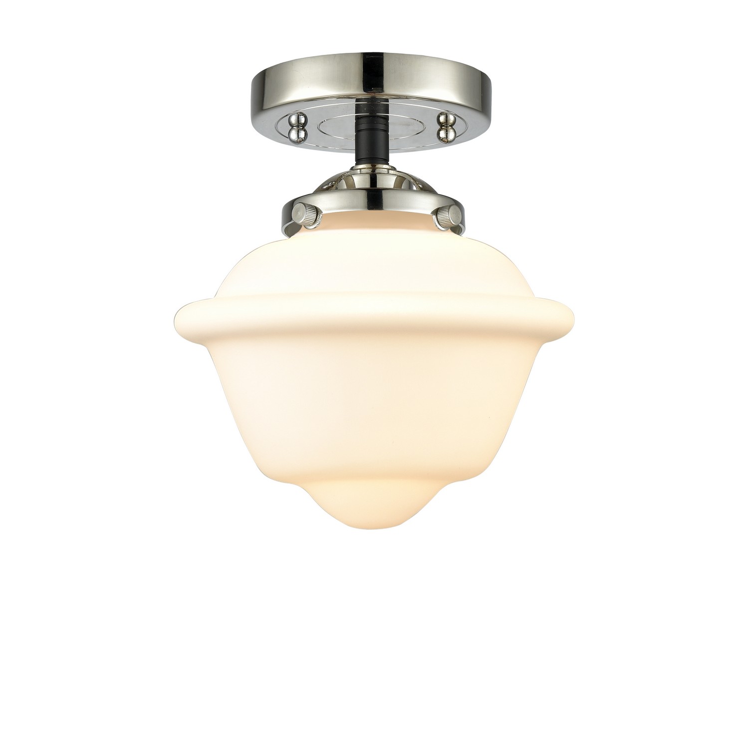 LED Semi-Flush Mount by Innovations - Nouveau Collection, Black Polished Nickel Finish - 284-1C-BPN-G531-LED
