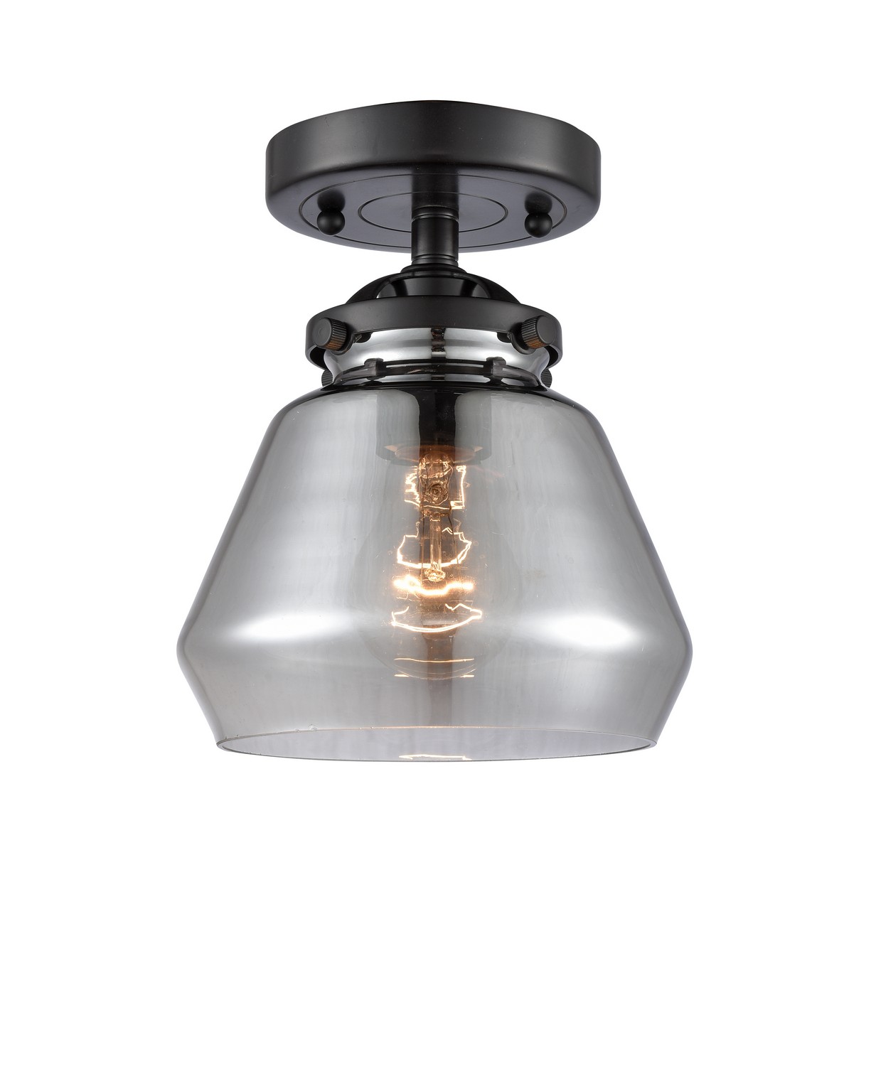 LED Semi-Flush Mount by Innovations - Nouveau Collection, Oil Rubbed Bronze Finish - 284-1C-OB-G173-LED