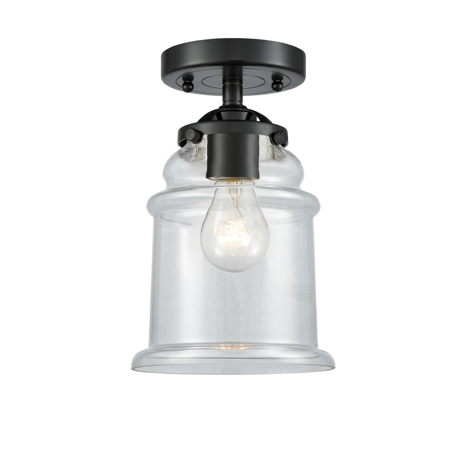 LED Semi-Flush Mount by Innovations - Nouveau Collection, Oil Rubbed Bronze Finish - 284-1C-OB-G182-LED