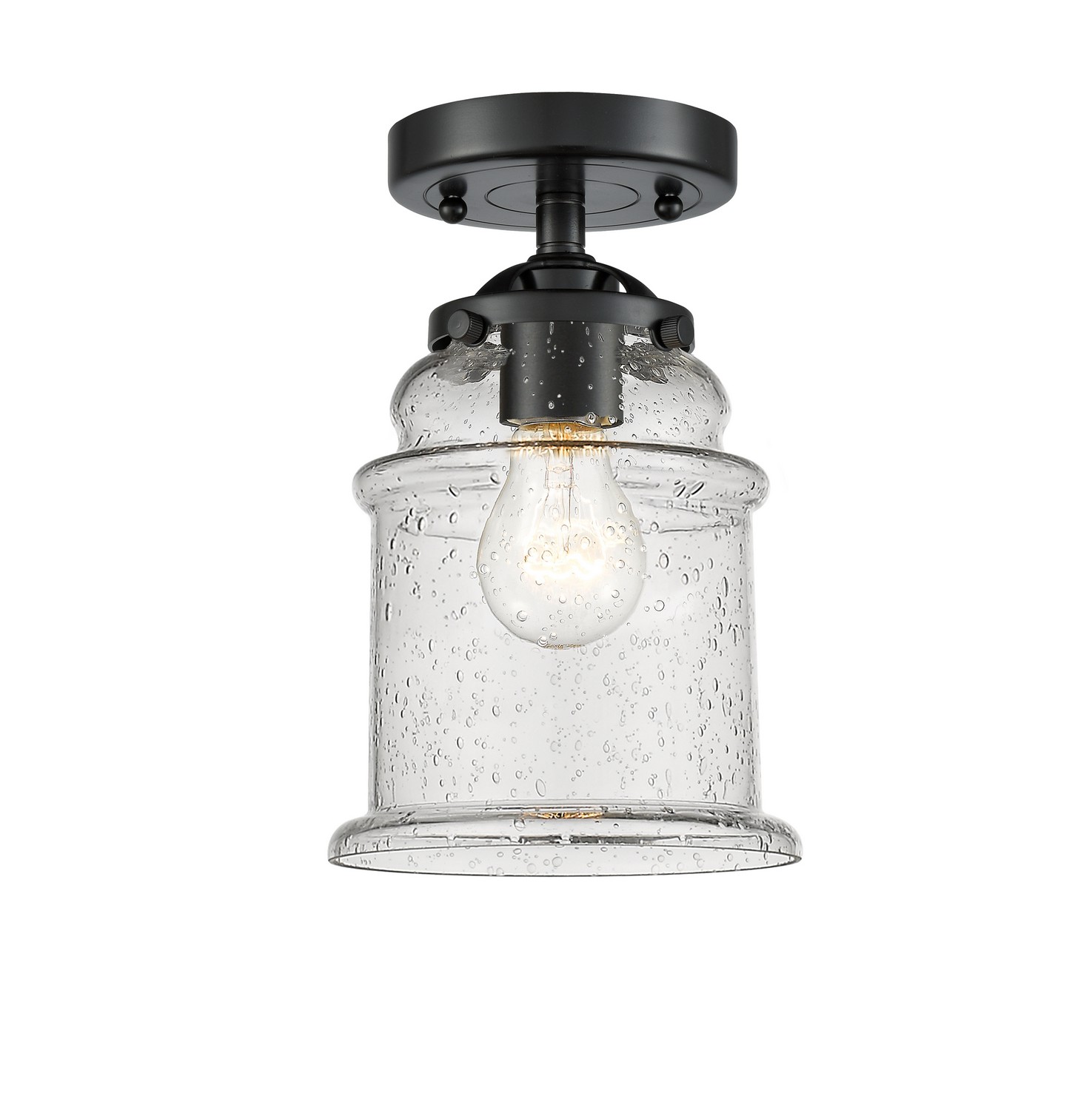 LED Semi-Flush Mount by Innovations - Nouveau Collection, Oil Rubbed Bronze Finish - 284-1C-OB-G184-LED