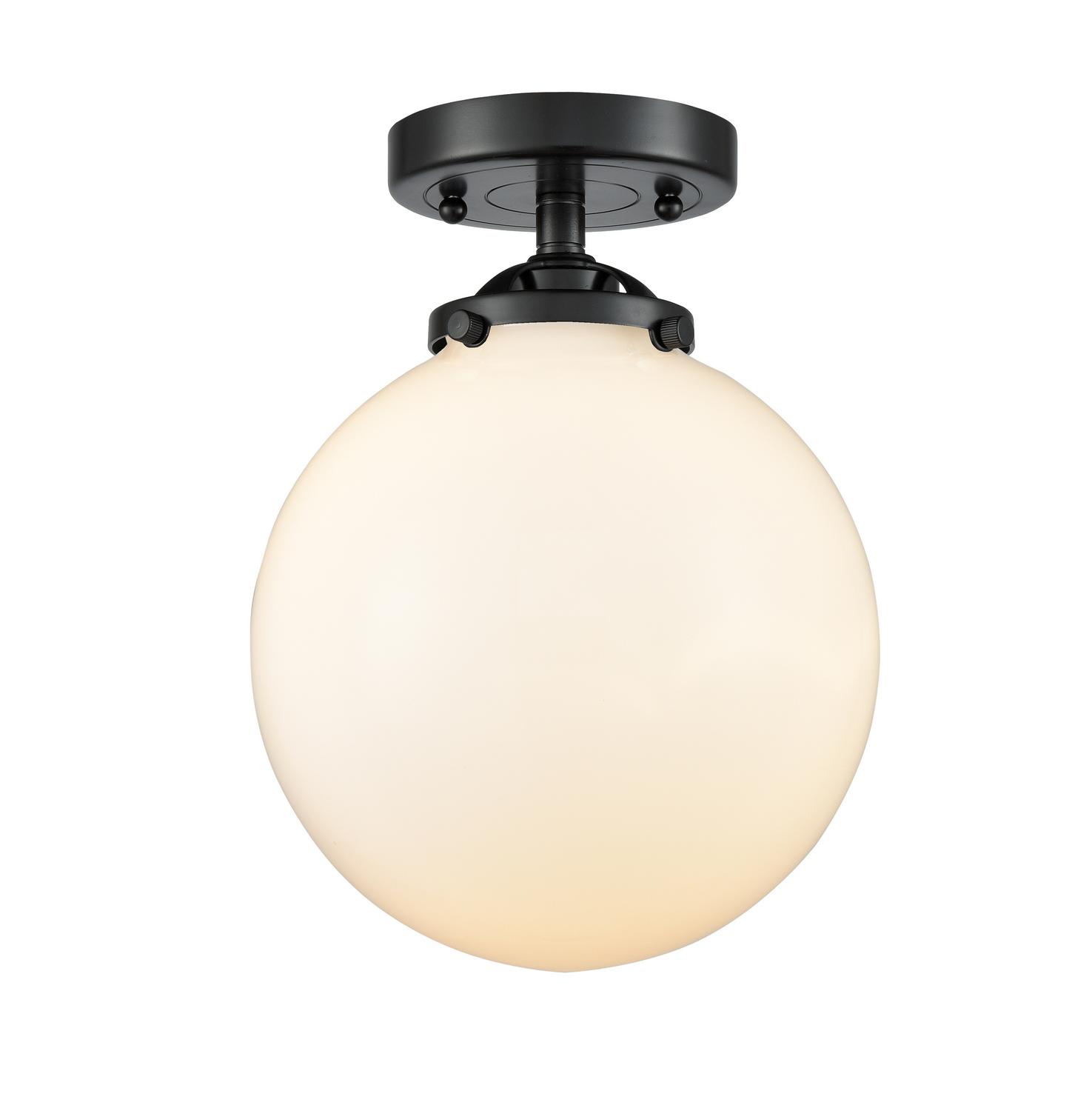 One Light Semi-Flush Mount by Innovations - Nouveau Collection, Oil Rubbed Bronze Finish - 284-1C-OB-G201-8