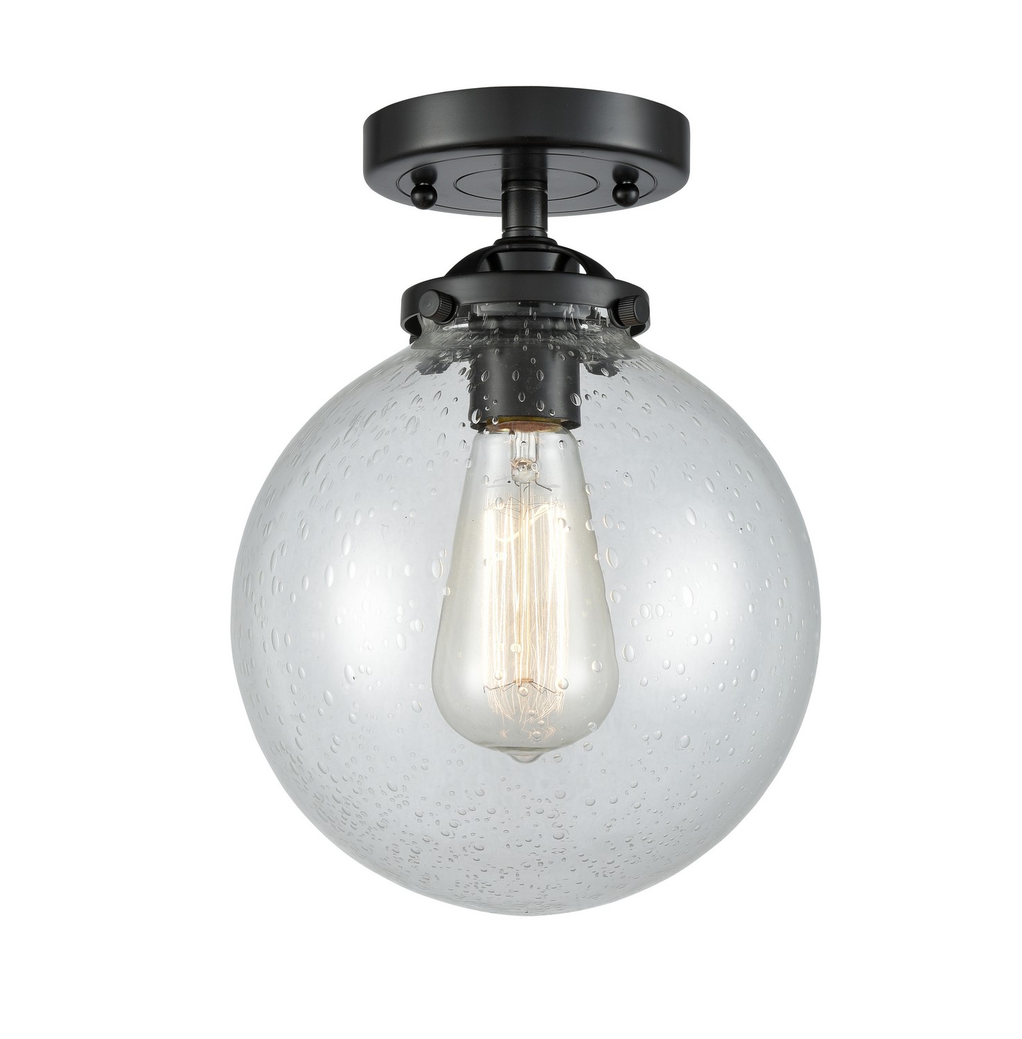 LED Semi-Flush Mount by Innovations - Nouveau Collection, Oil Rubbed Bronze Finish - 284-1C-OB-G204-8-LED