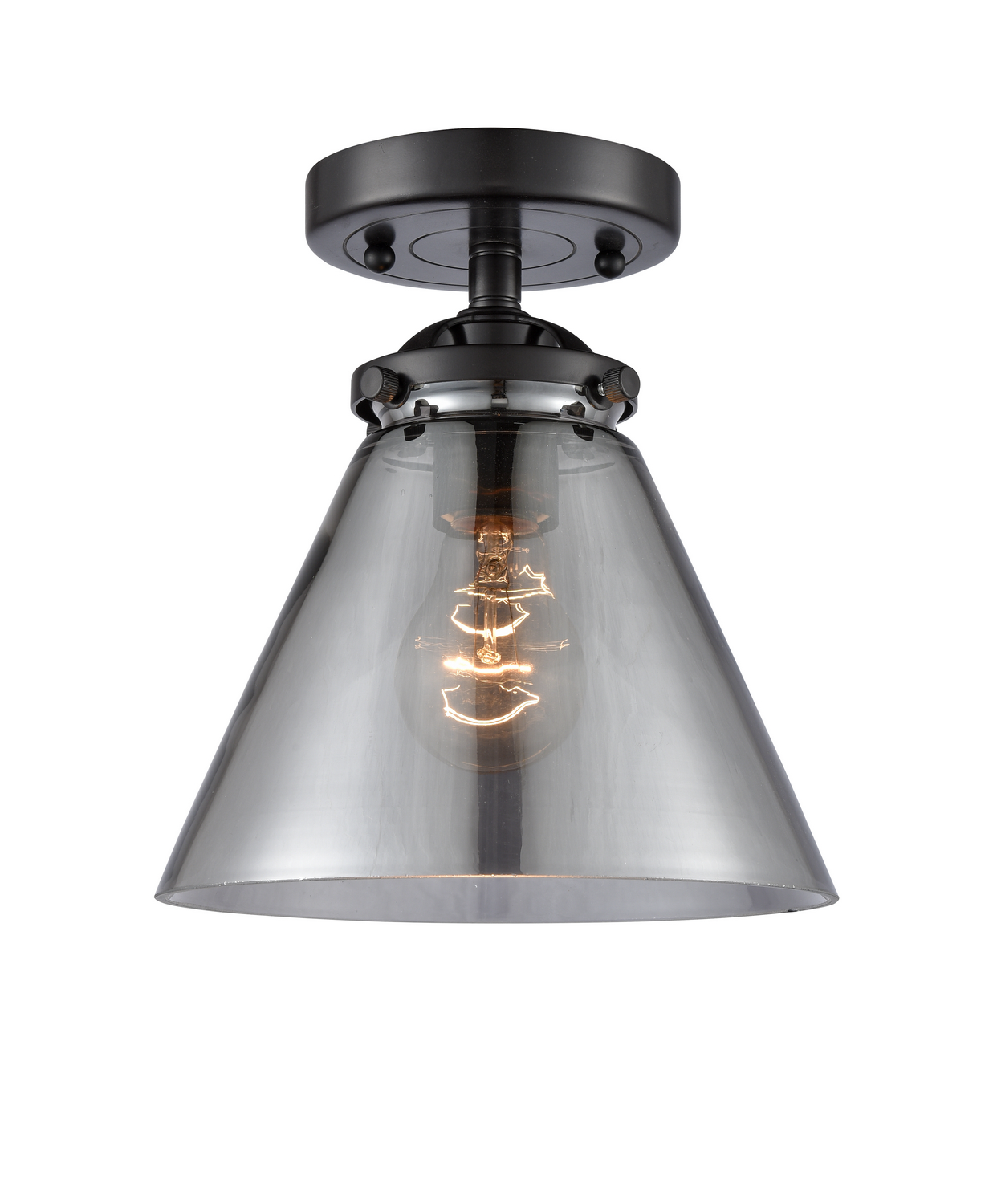 LED Semi-Flush Mount by Innovations - Nouveau Collection, Oil Rubbed Bronze Finish - 284-1C-OB-G43-LED