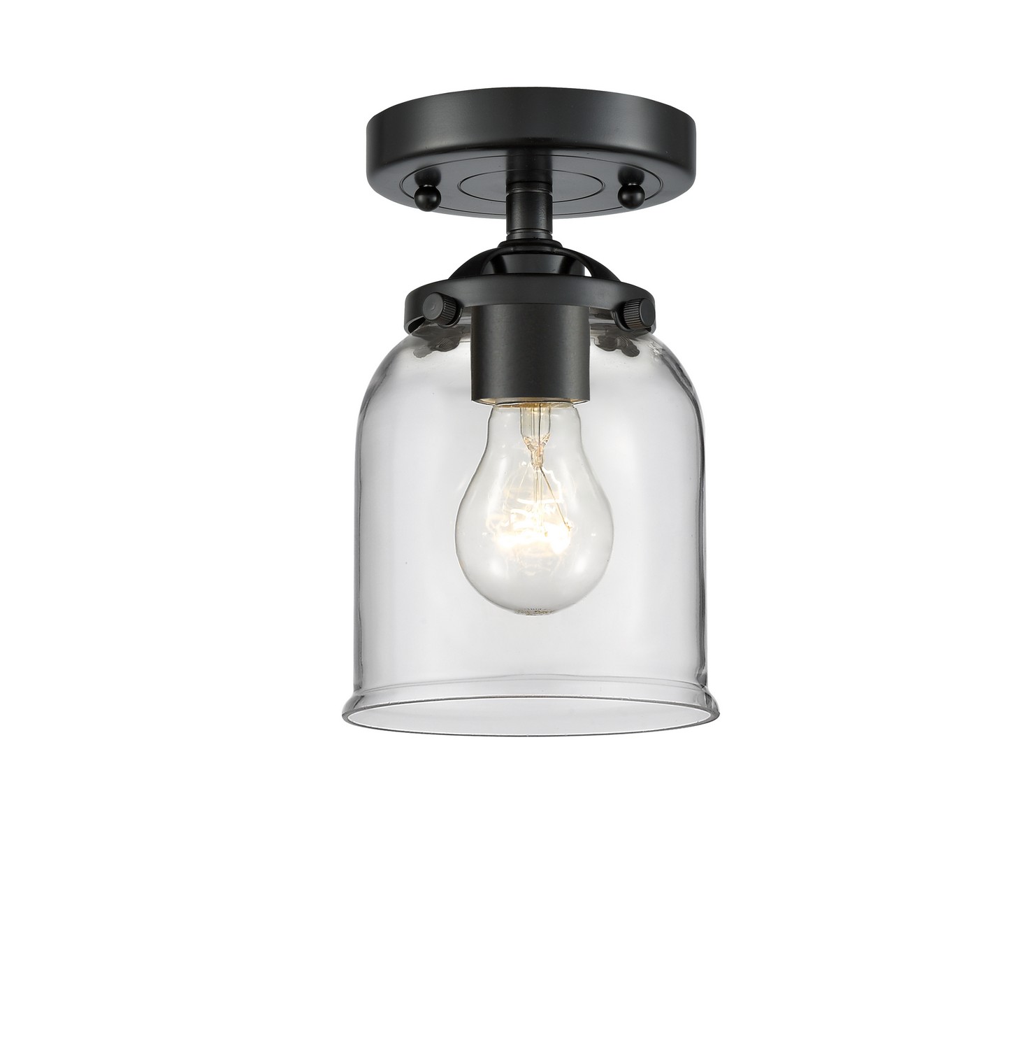 LED Semi-Flush Mount by Innovations - Nouveau Collection, Oil Rubbed Bronze Finish - 284-1C-OB-G52-LED