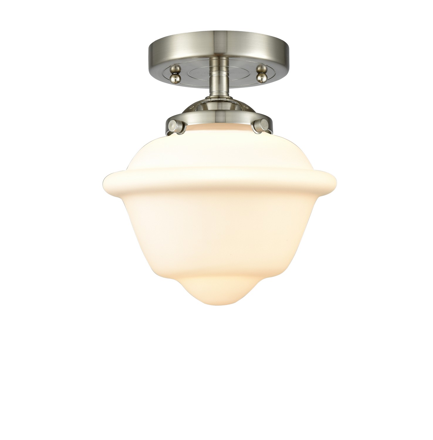 LED Semi-Flush Mount by Innovations - Nouveau Collection, Brushed Satin Nickel Finish - 284-1C-SN-G531-LED