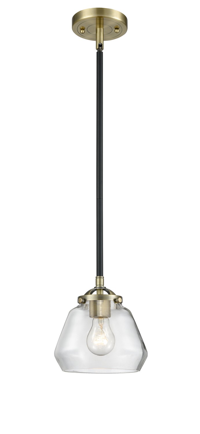 LED Mini Pendant by Innovations - Nouveau Collection, Black Antique Brass Finish - 284-1S-BAB-G172-LED