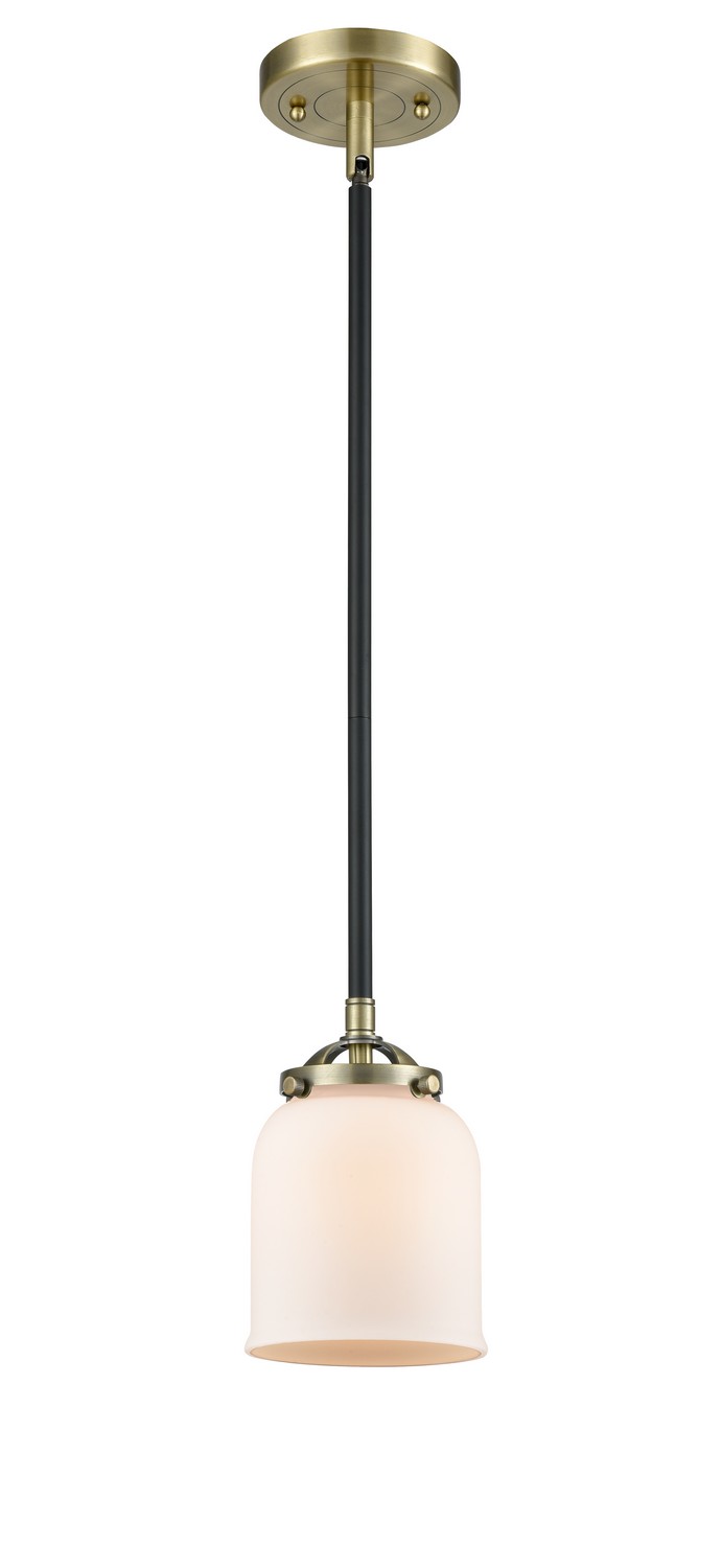 LED Mini Pendant by Innovations - Nouveau Collection, Black Antique Brass Finish - 284-1S-BAB-G51-LED