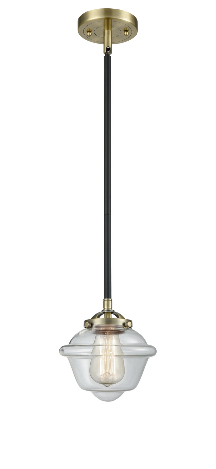 One Light Mini Pendant by Innovations - Nouveau Collection, Black Antique Brass Finish - 284-1S-BAB-G532