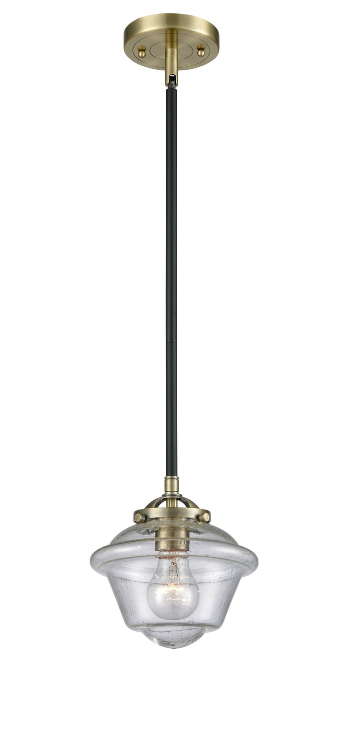 LED Mini Pendant by Innovations - Nouveau Collection, Black Antique Brass Finish - 284-1S-BAB-G534-LED