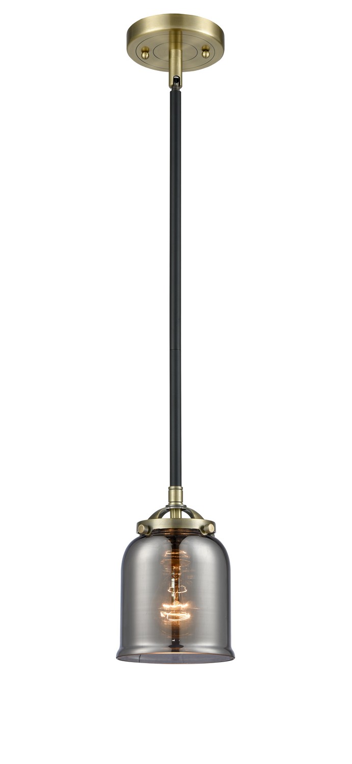 LED Mini Pendant by Innovations - Nouveau Collection, Black Antique Brass Finish - 284-1S-BAB-G53-LED