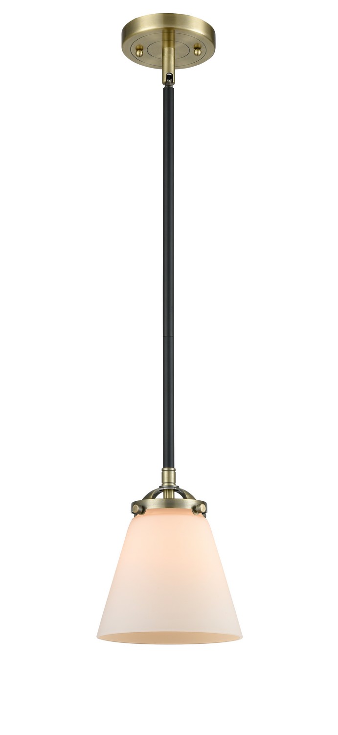 LED Mini Pendant by Innovations - Nouveau Collection, Black Antique Brass Finish - 284-1S-BAB-G61-LED