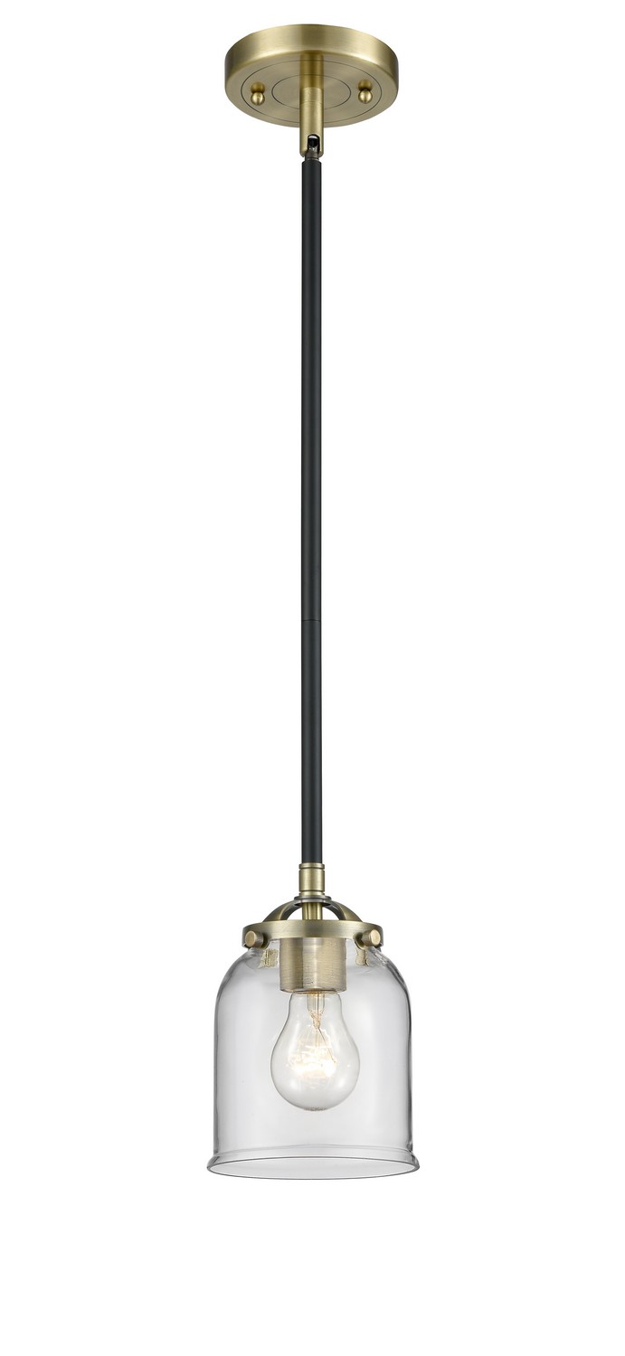 LED Mini Pendant by Innovations - Nouveau Collection, Black Antique Brass Finish - 284-1S-BAB-G52-LED
