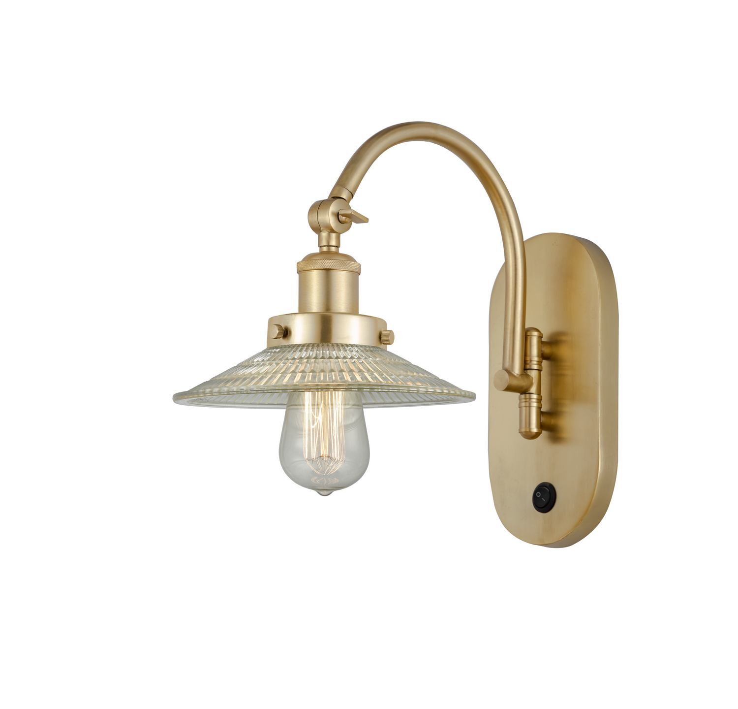 LED Swing Arm by Innovations - Franklin Restoration Collection, Satin Gold Finish - 918-1W-SG-G2-LED