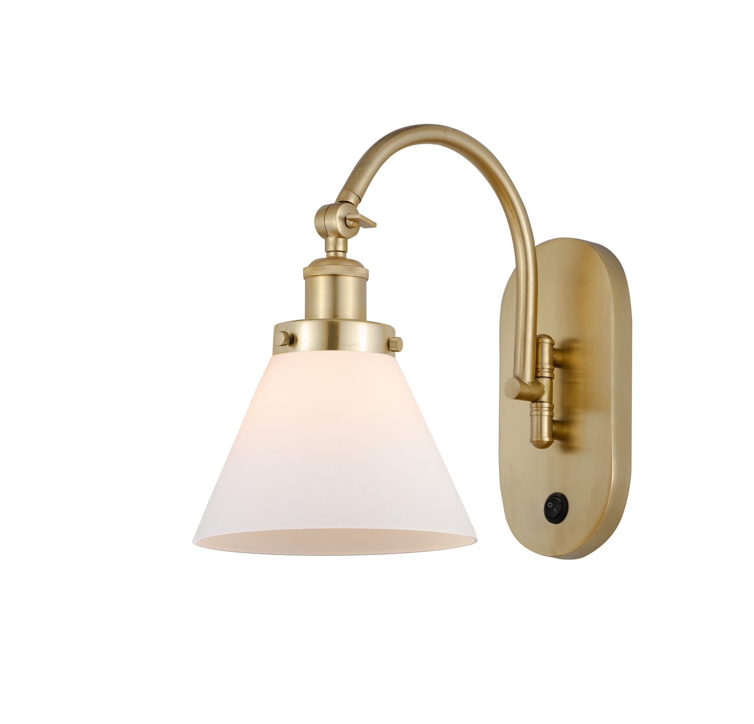 LED Swing Arm by Innovations - Franklin Restoration Collection, Satin Gold Finish - 918-1W-SG-G41-LED