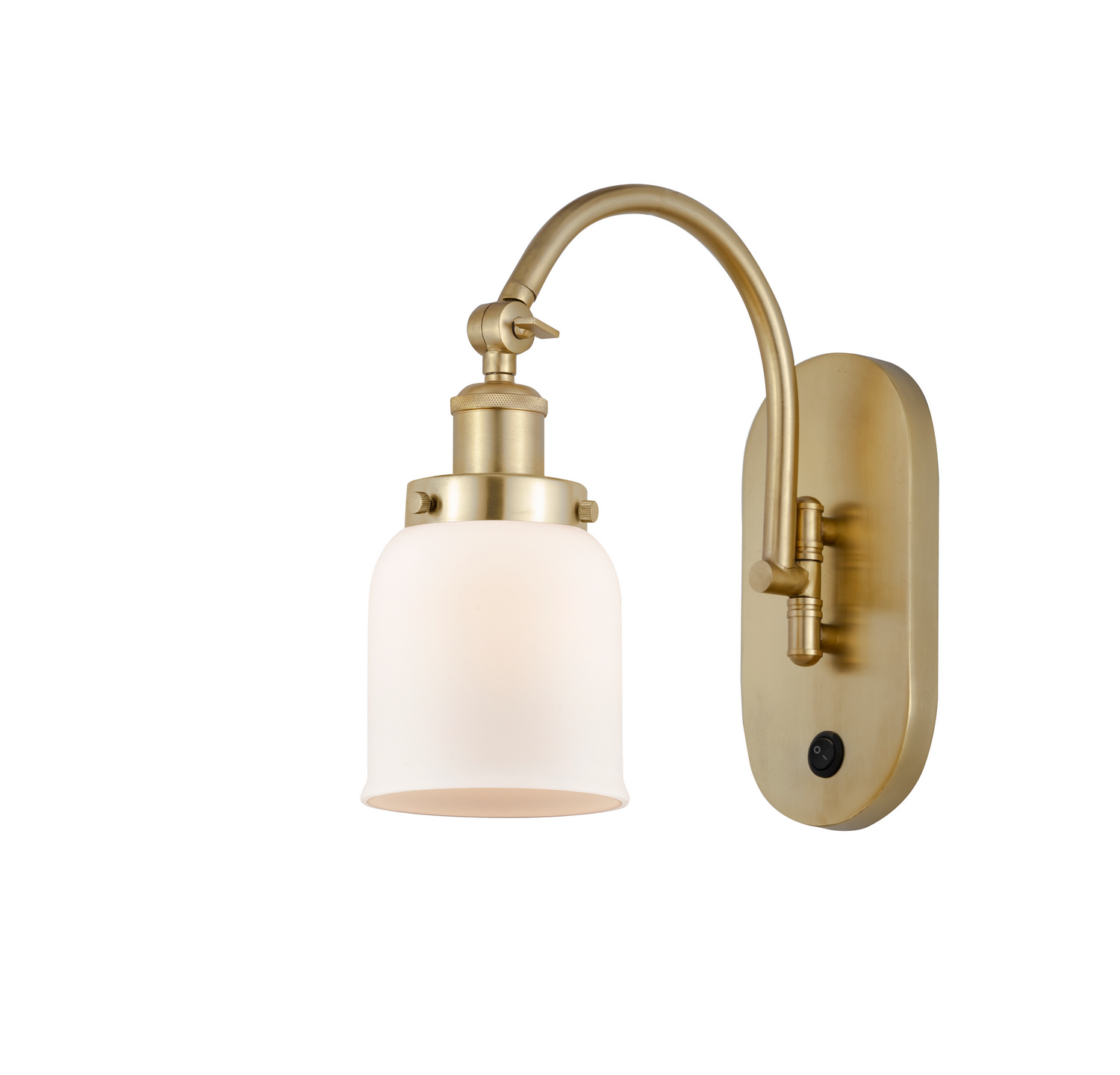 LED Swing Arm by Innovations - Franklin Restoration Collection, Satin Gold Finish - 918-1W-SG-G51-LED