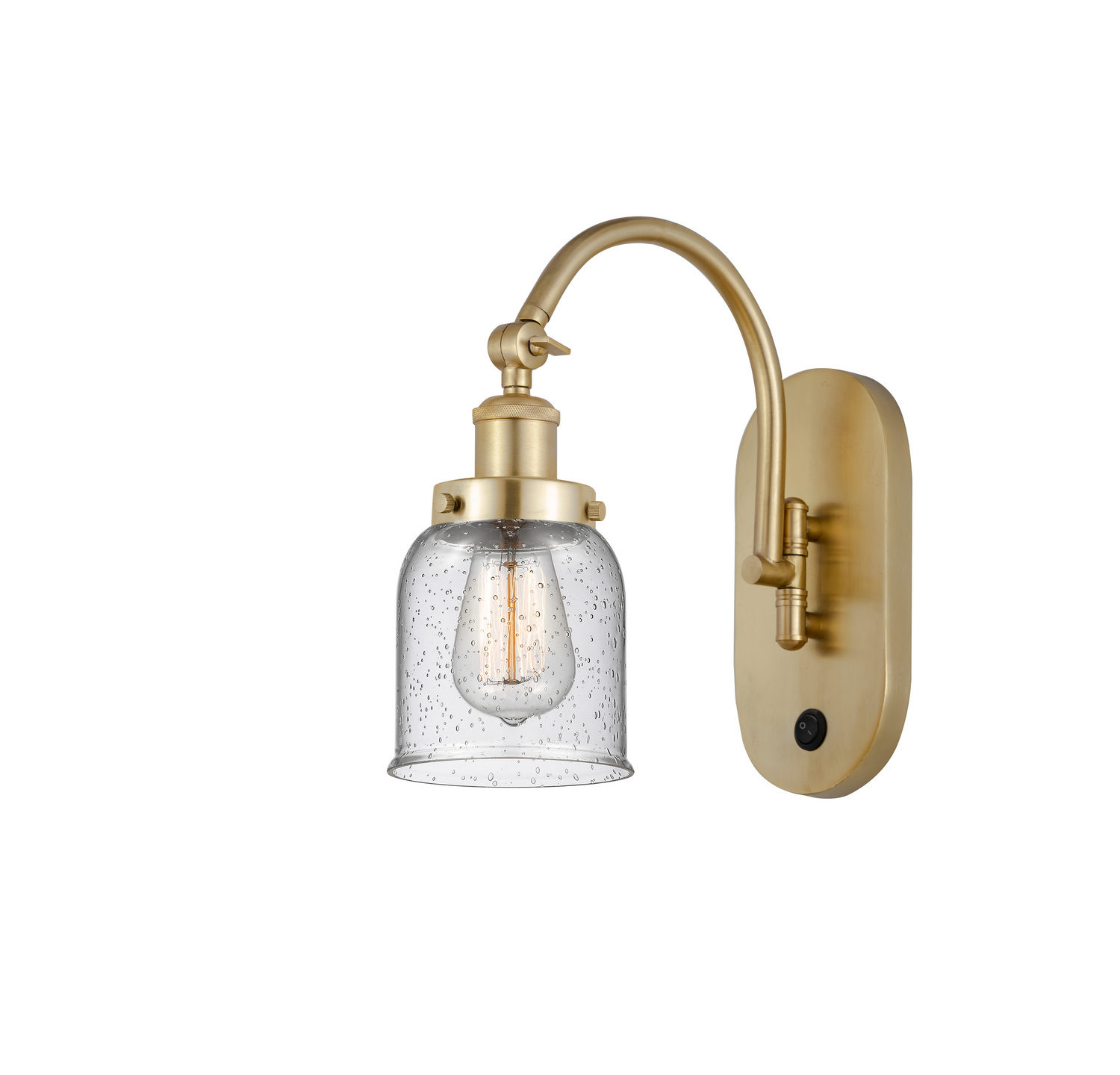 One Light Swing Arm by Innovations - Franklin Restoration Collection, Satin Gold Finish - 918-1W-SG-G54