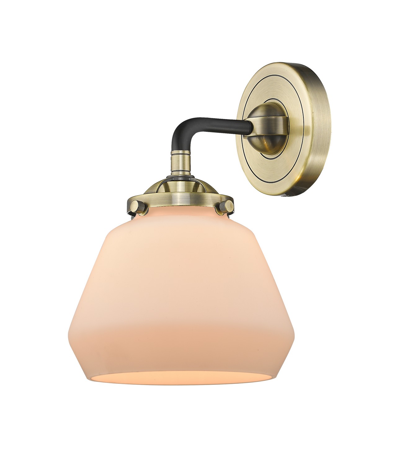 LED Wall Sconce by Innovations - Nouveau Collection, Black Antique Brass Finish - 284-1W-BAB-G171-LED