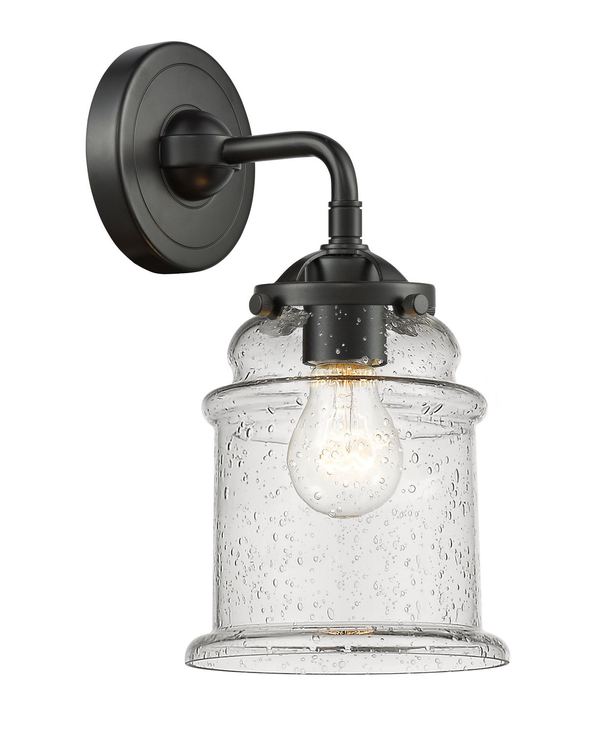 One Light Wall Sconce by Innovations - Nouveau Collection, Oil Rubbed Bronze Finish - 284-1W-OB-G184