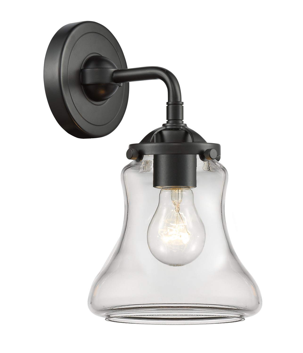LED Wall Sconce by Innovations - Nouveau Collection, Oil Rubbed Bronze Finish - 284-1W-OB-G192-LED
