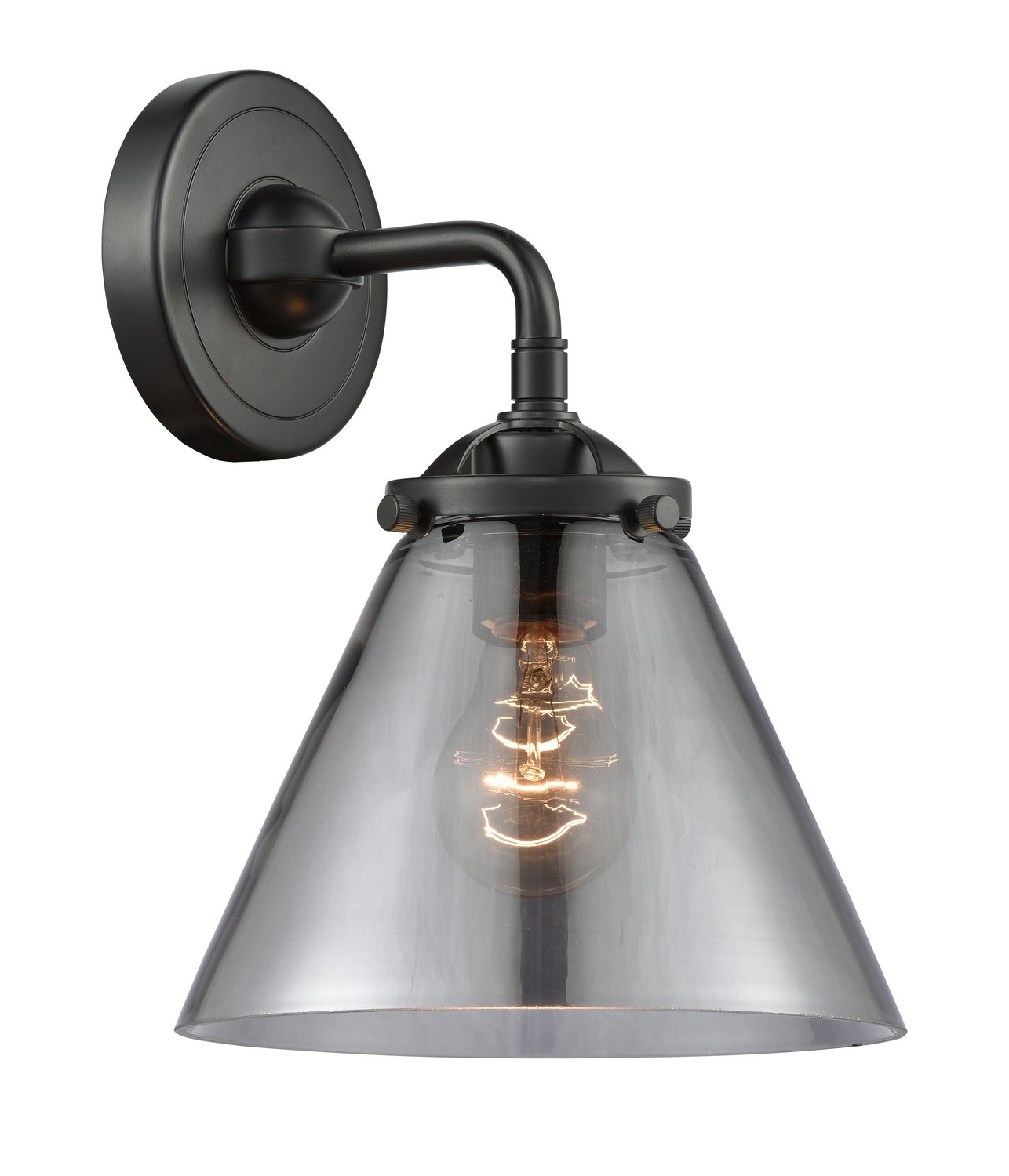LED Wall Sconce by Innovations - Nouveau Collection, Oil Rubbed Bronze Finish - 284-1W-OB-G43-LED