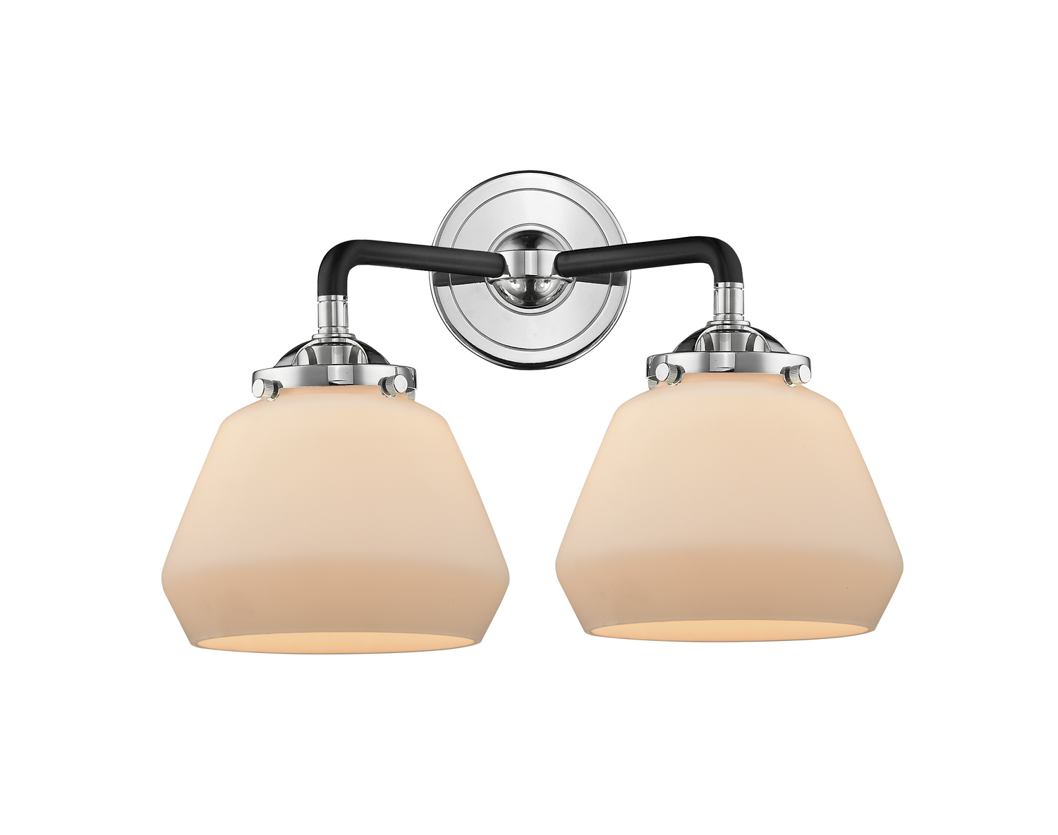 Two Light Bath Vanity by Innovations - Nouveau Collection, Black Polished Nickel Finish - 284-2W-BPN-G171