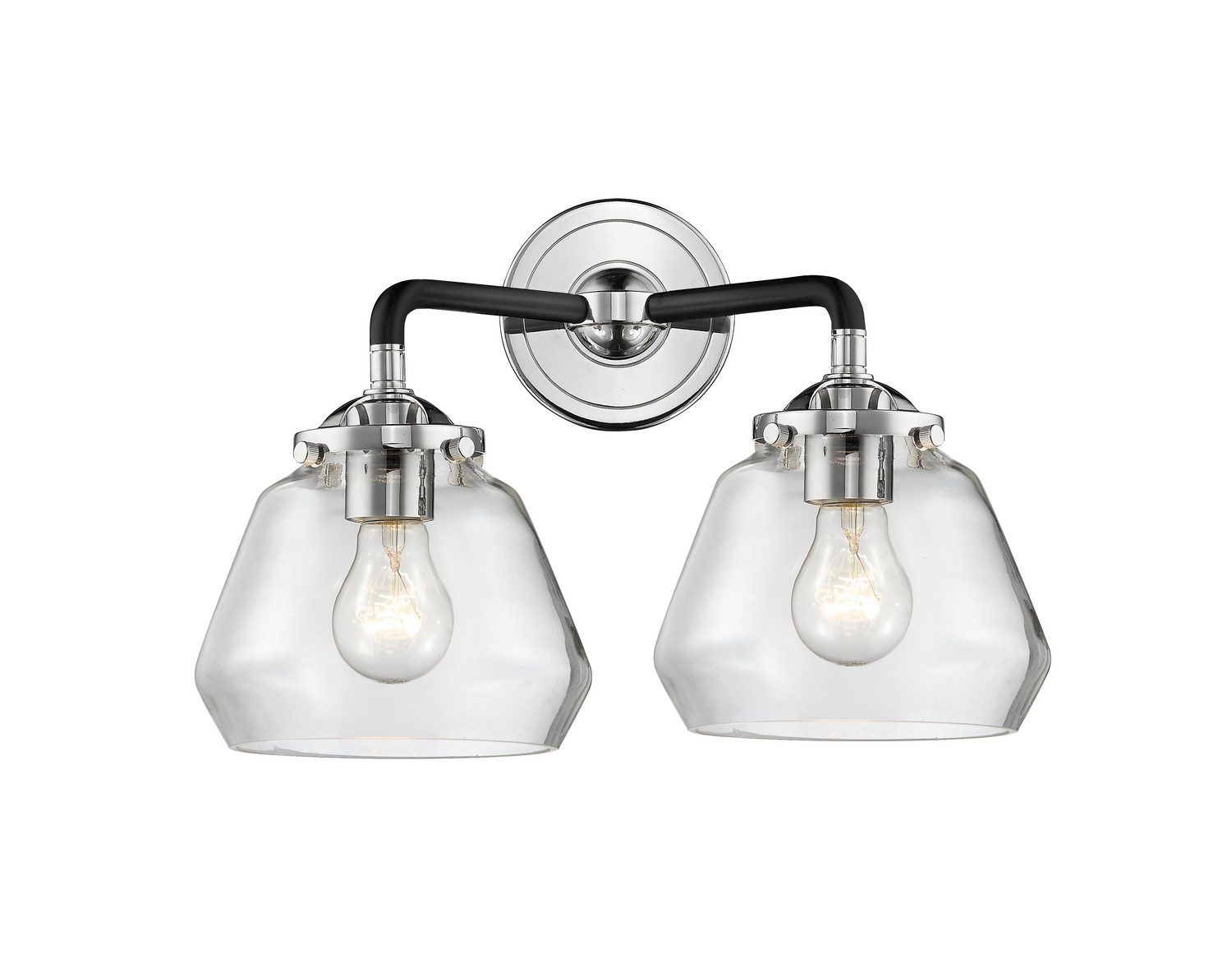 LED Bath Vanity by Innovations - Nouveau Collection, Black Polished Nickel Finish - 284-2W-BPN-G172-LED