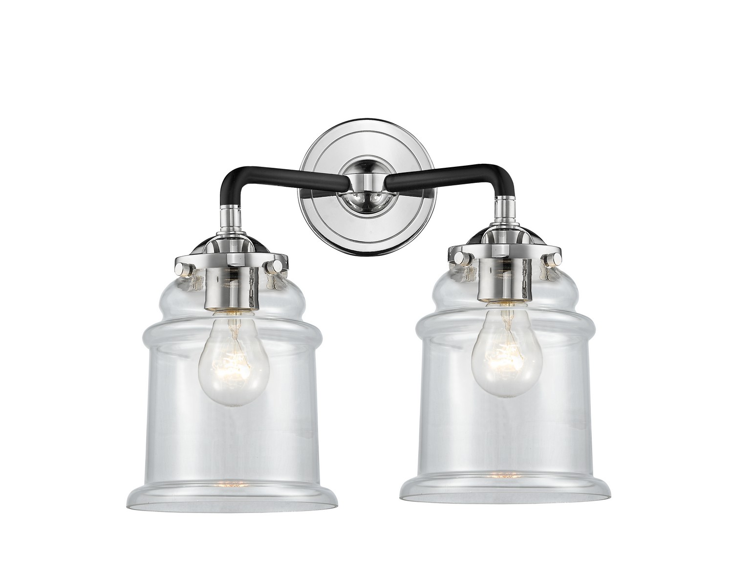 LED Bath Vanity by Innovations - Nouveau Collection, Black Polished Nickel Finish - 284-2W-BPN-G182-LED
