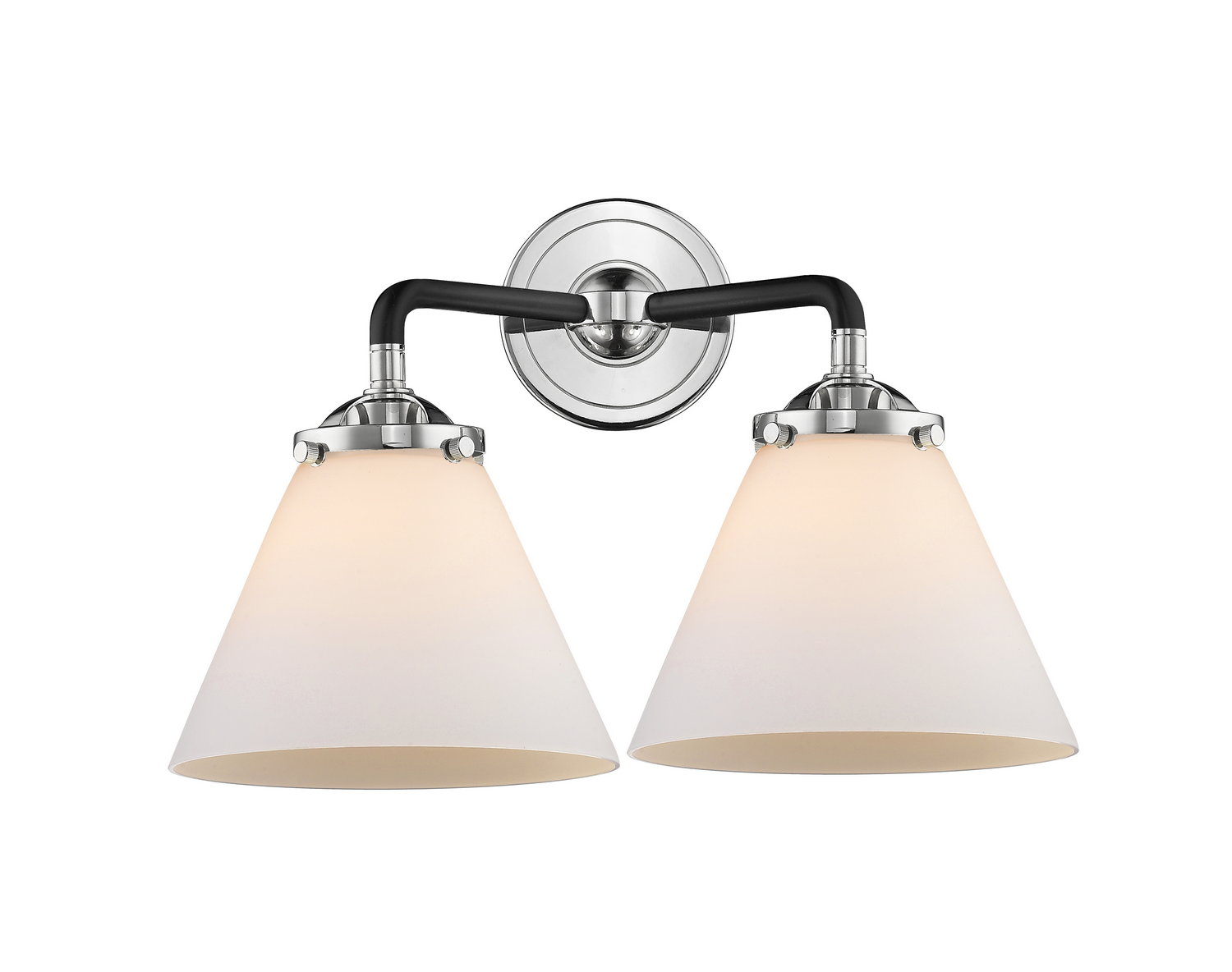 Two Light Bath Vanity by Innovations - Nouveau Collection, Black Polished Nickel Finish - 284-2W-BPN-G41