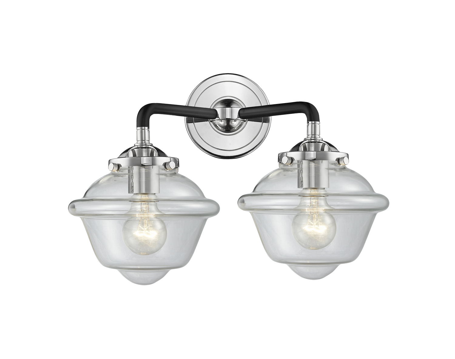 Two Light Bath Vanity by Innovations - Nouveau Collection, Black Polished Nickel Finish - 284-2W-BPN-G532