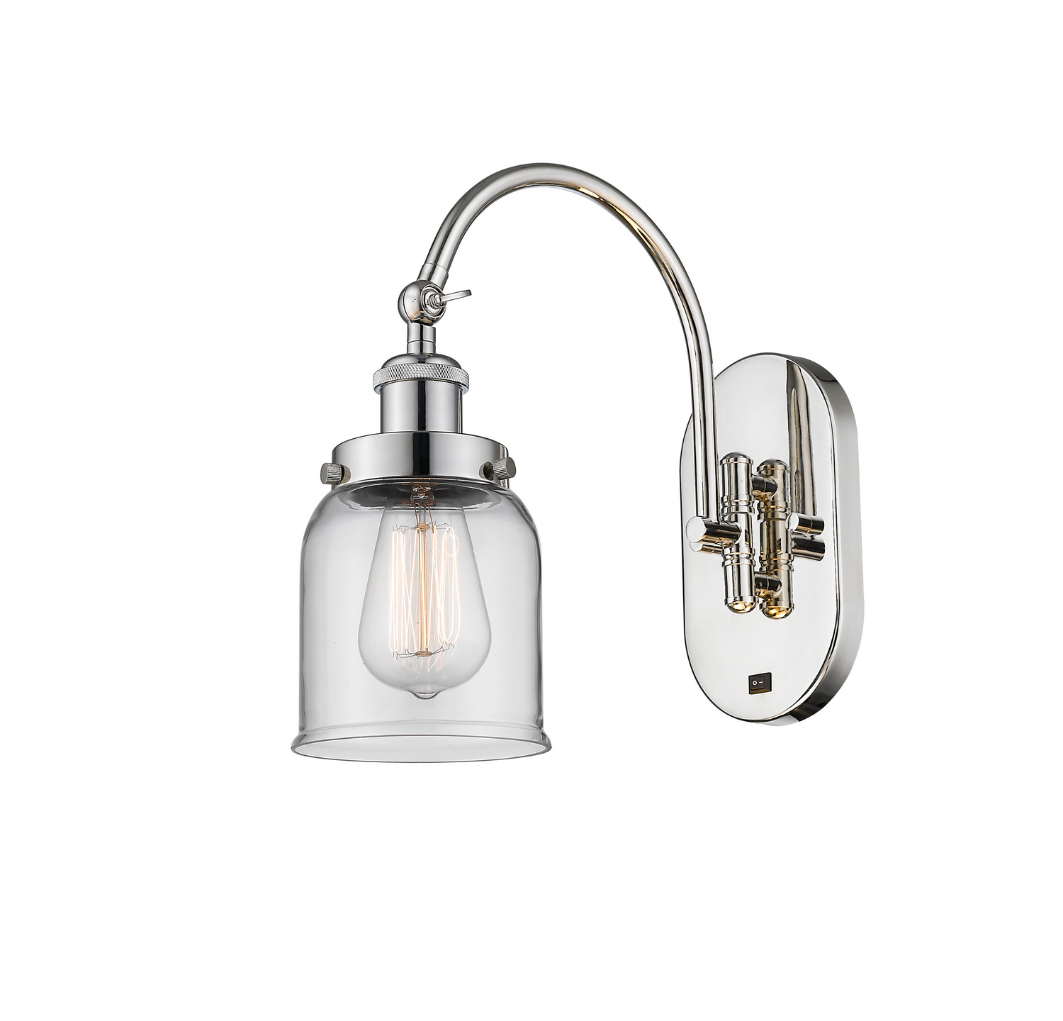 LED Swing Arm by Innovations - Franklin Restoration Collection, Polished Nickel Finish - 918-1W-PN-G52-LED