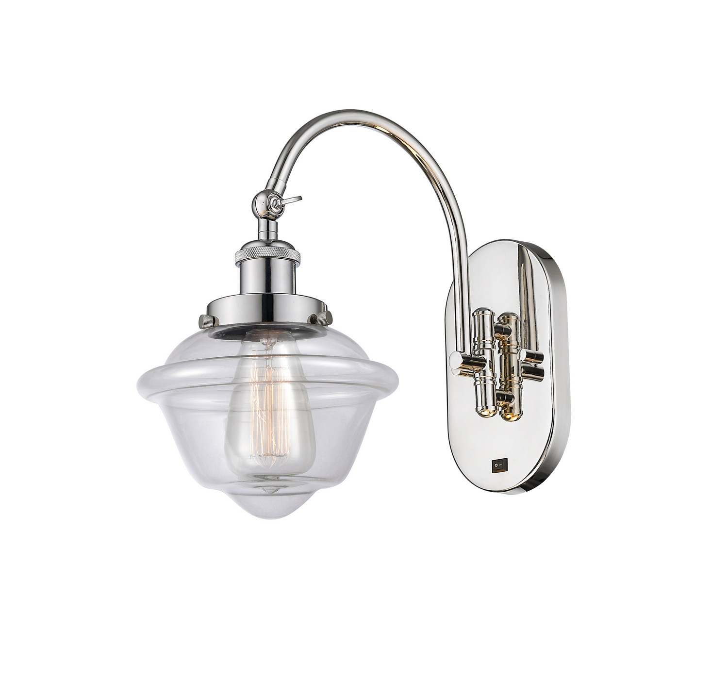 One Light Swing Arm by Innovations - Franklin Restoration Collection, Polished Nickel Finish - 918-1W-PN-G532