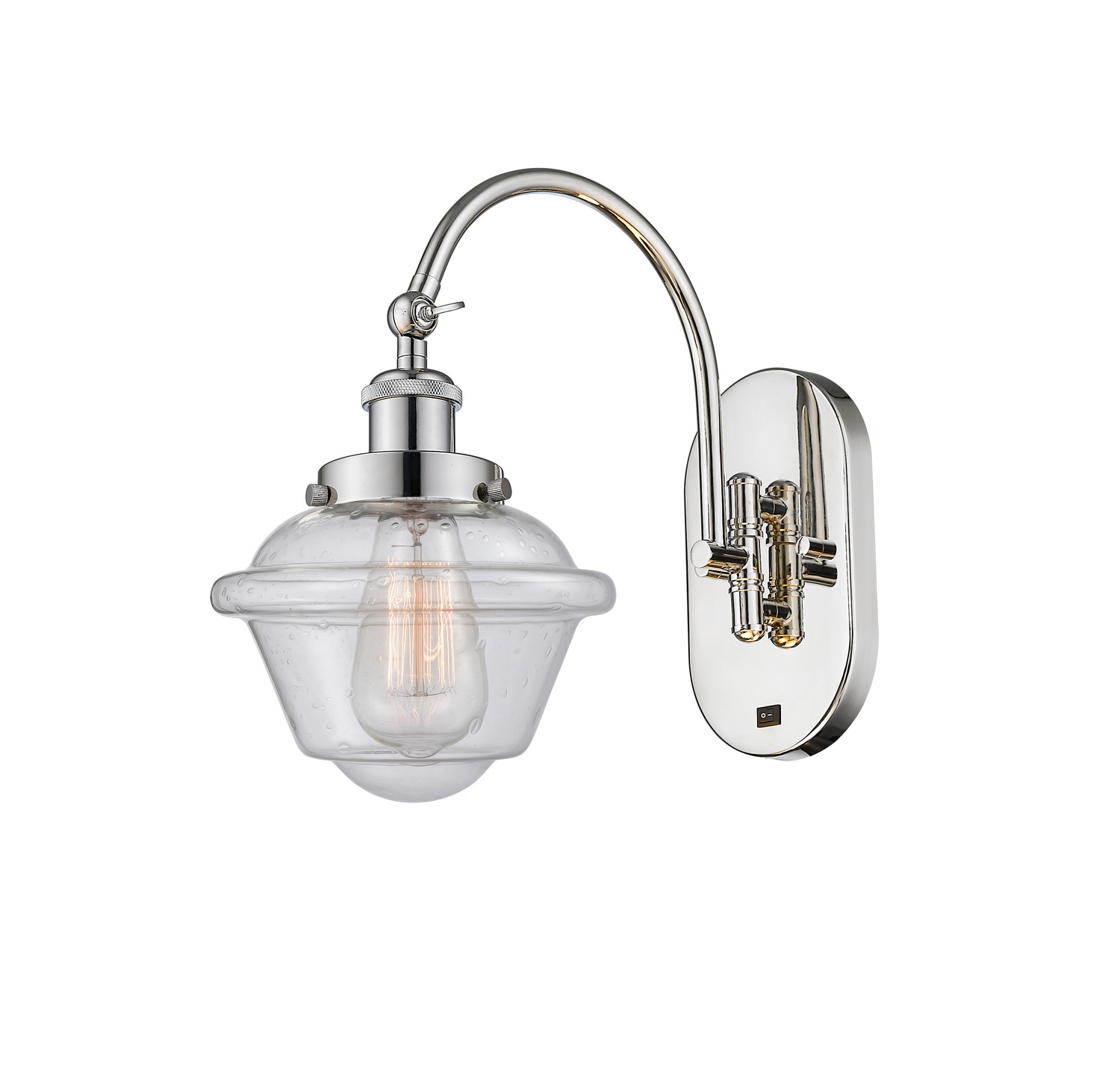 One Light Swing Arm by Innovations - Franklin Restoration Collection, Polished Nickel Finish - 918-1W-PN-G534