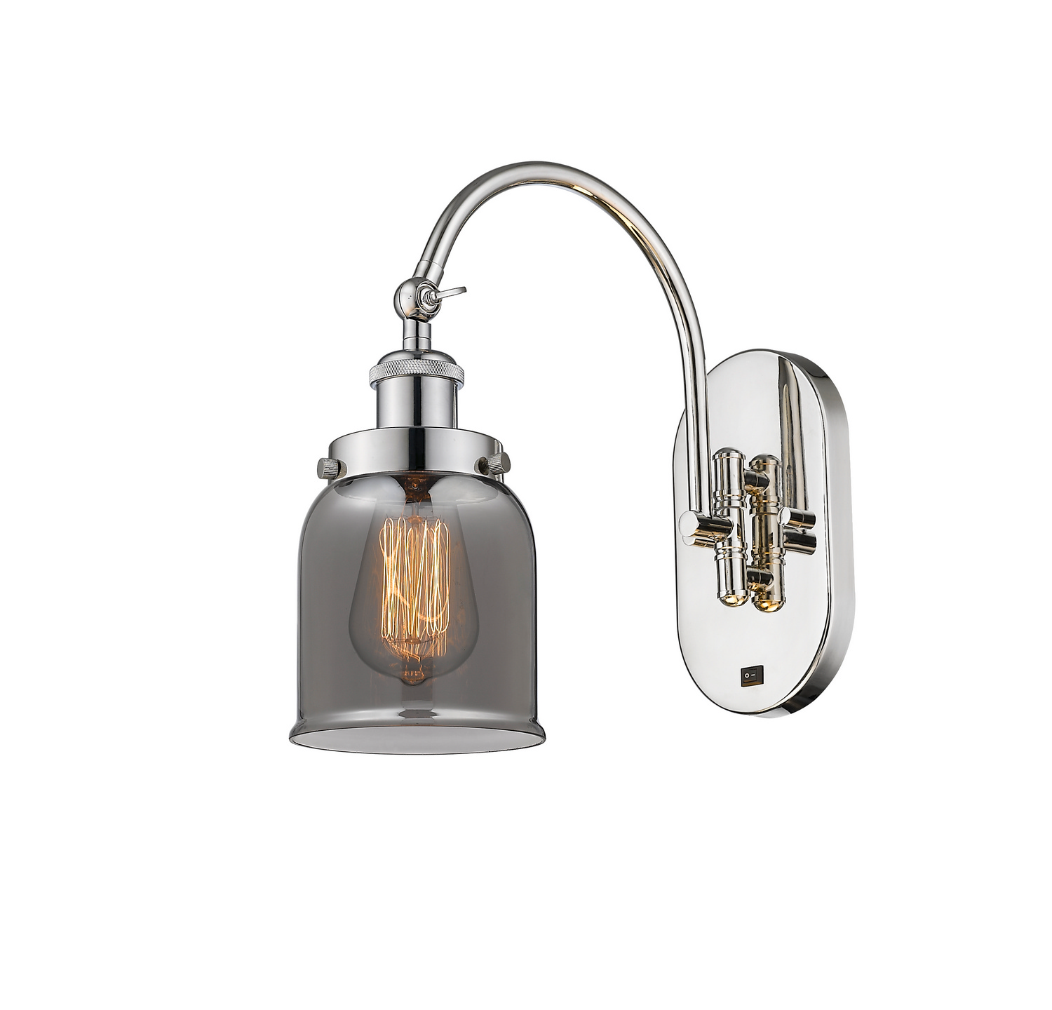 LED Swing Arm by Innovations - Franklin Restoration Collection, Polished Nickel Finish - 918-1W-PN-G53-LED