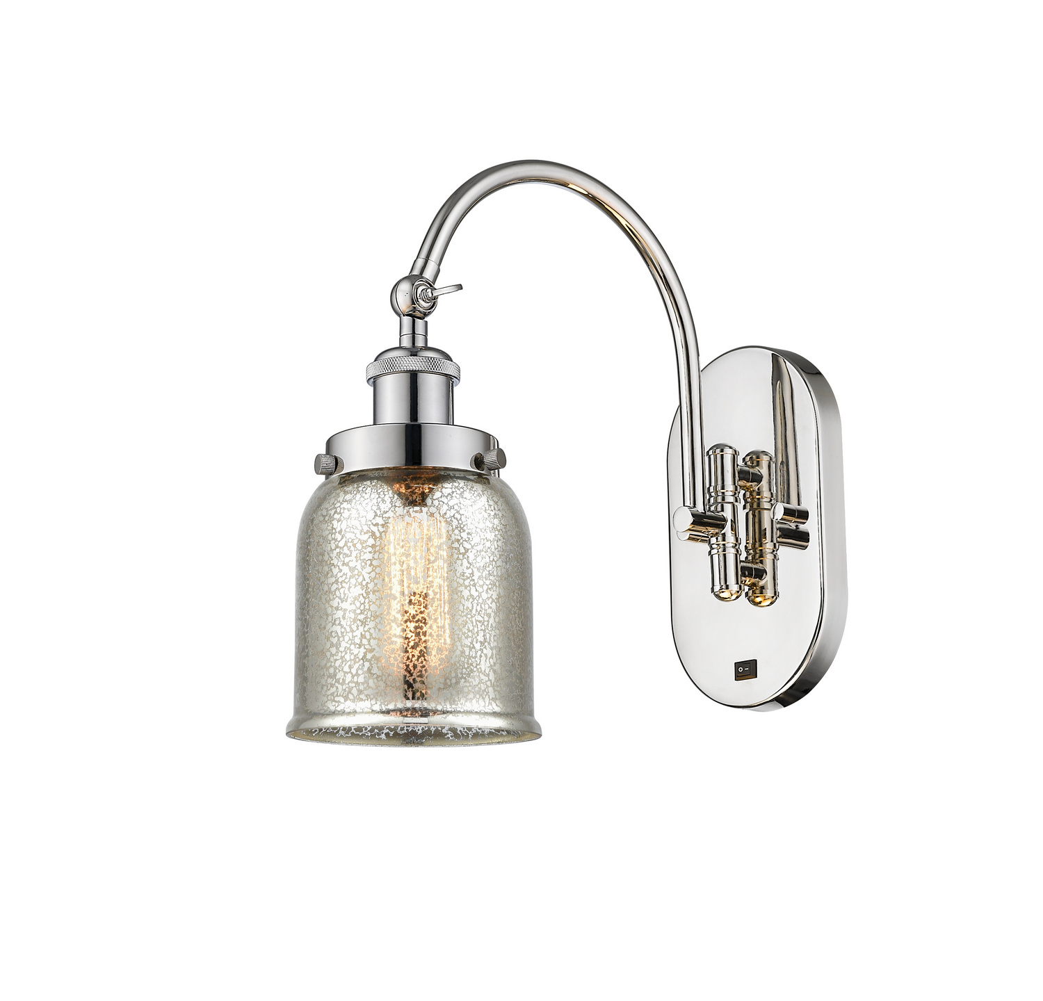 One Light Swing Arm by Innovations - Franklin Restoration Collection, Polished Nickel Finish - 918-1W-PN-G58
