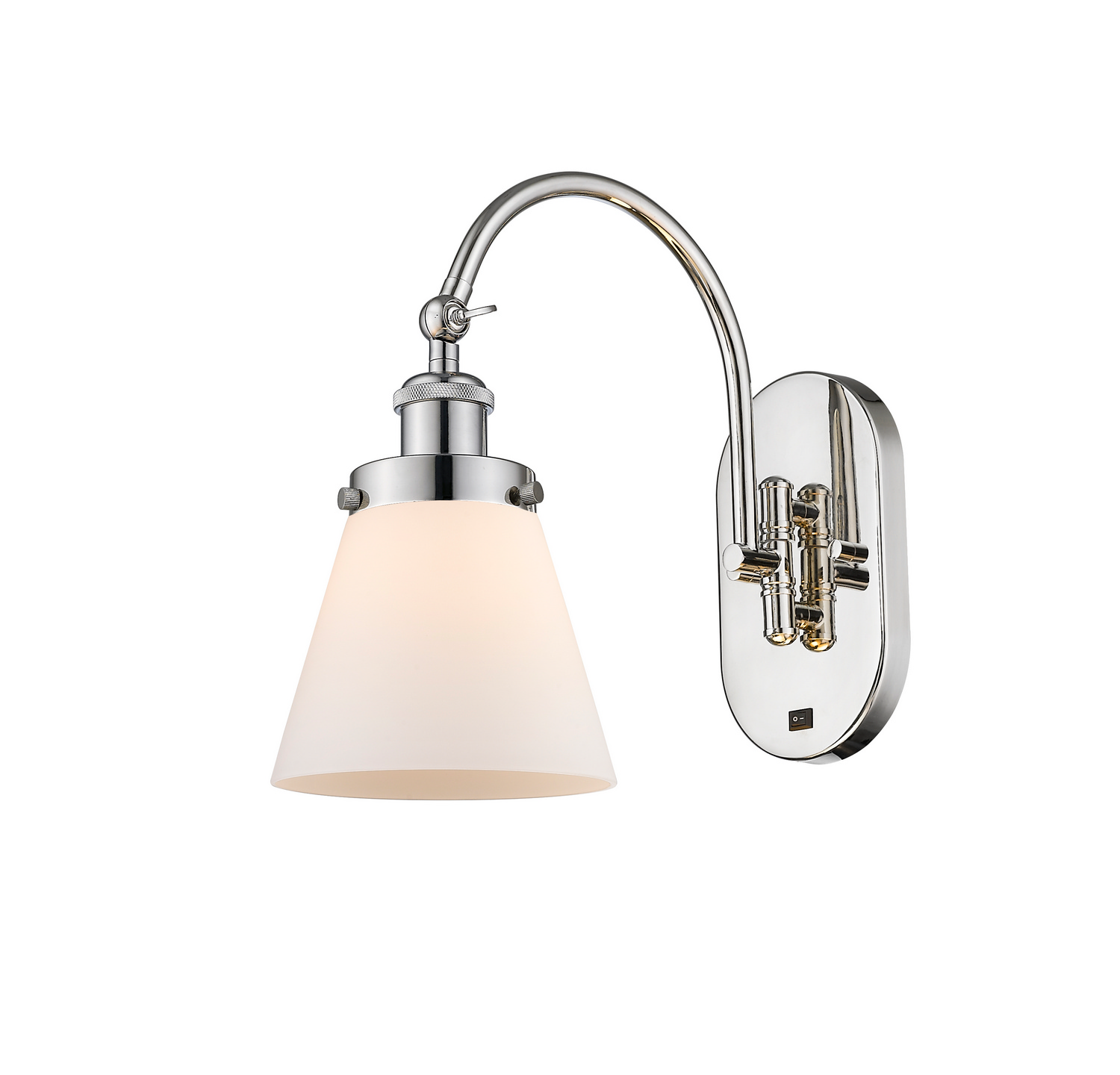 One Light Swing Arm by Innovations - Franklin Restoration Collection, Polished Nickel Finish - 918-1W-PN-G61