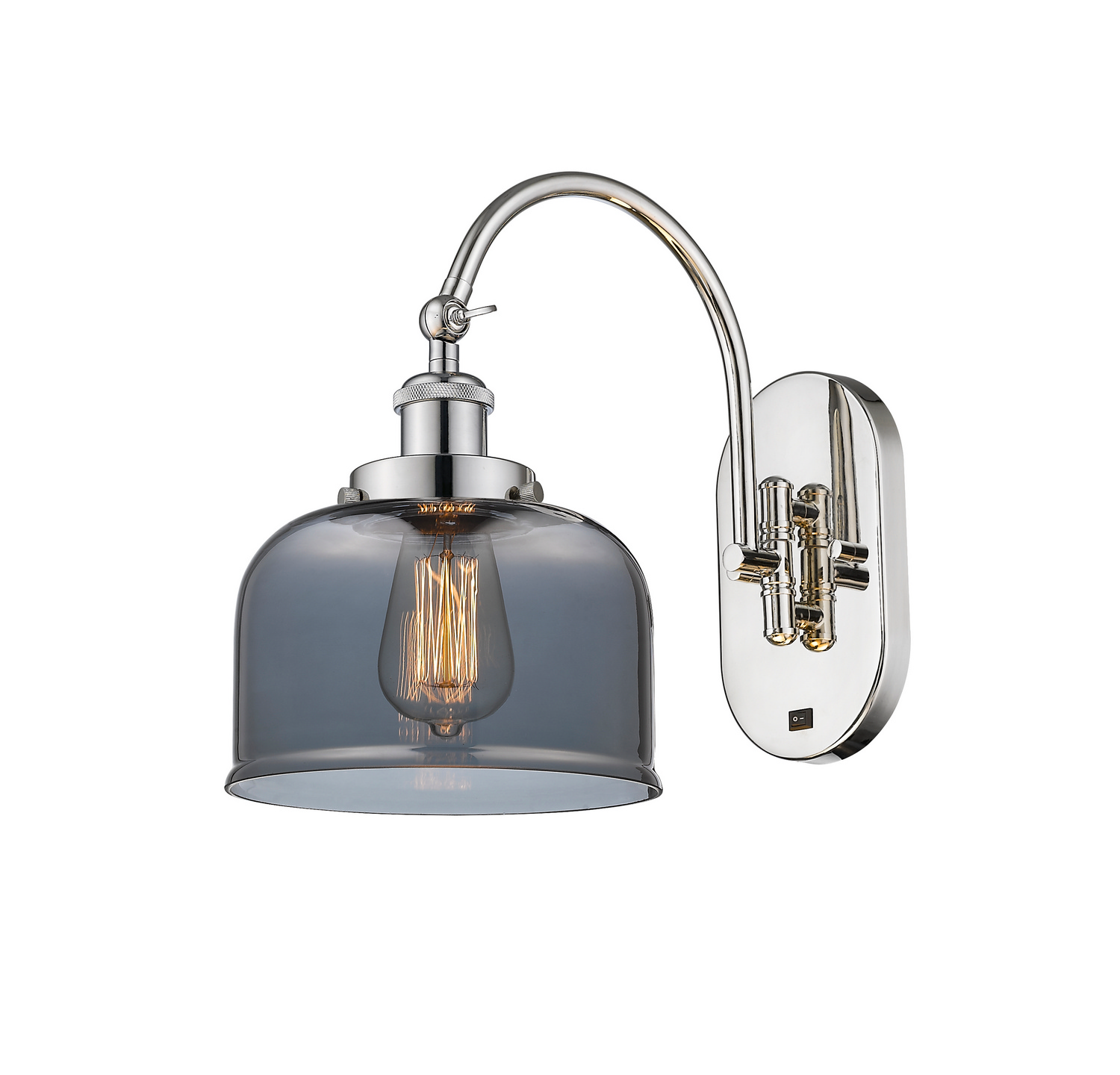 LED Swing Arm by Innovations - Franklin Restoration Collection, Polished Nickel Finish - 918-1W-PN-G73-LED