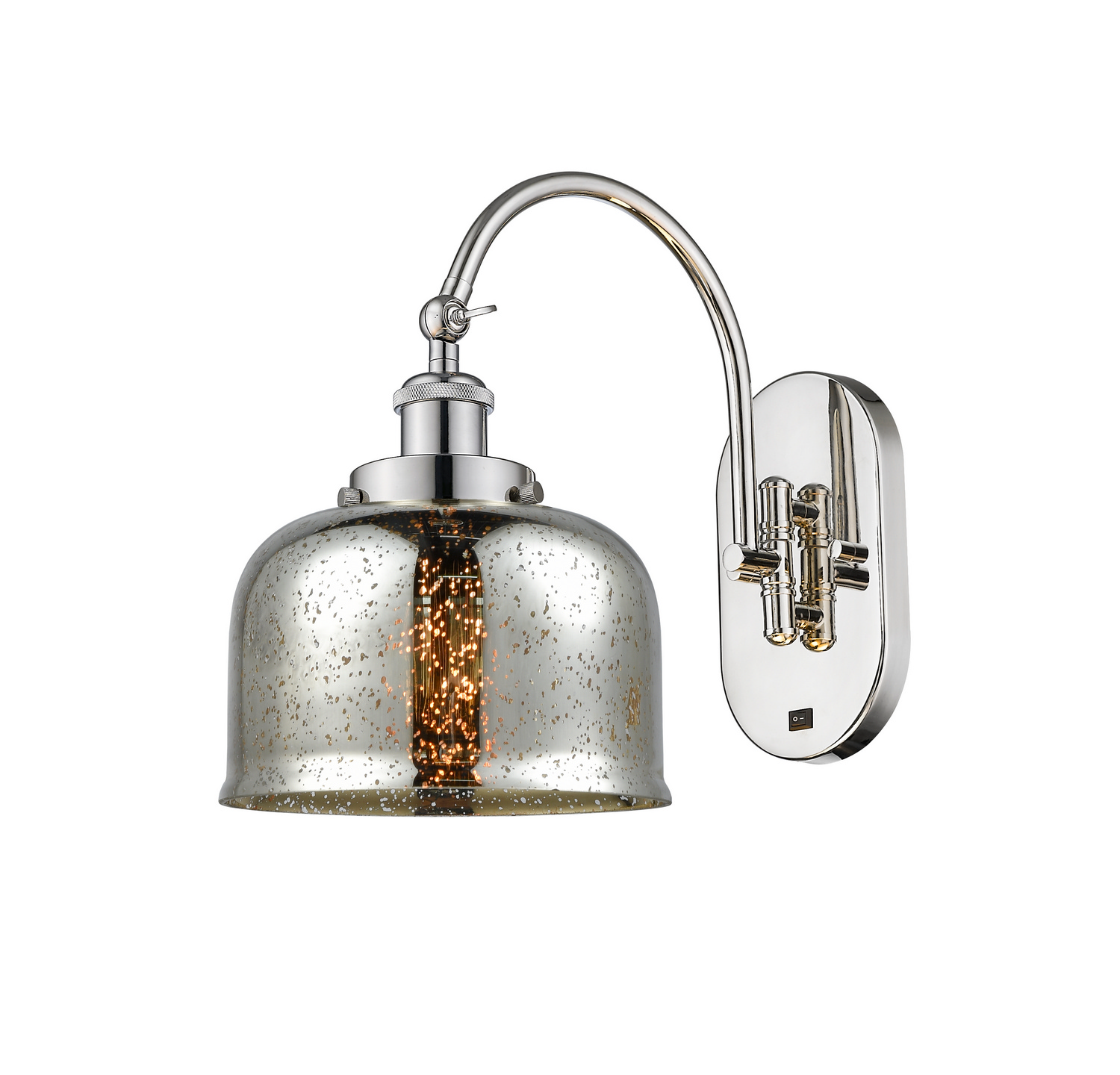 LED Swing Arm by Innovations - Franklin Restoration Collection, Polished Nickel Finish - 918-1W-PN-G78-LED