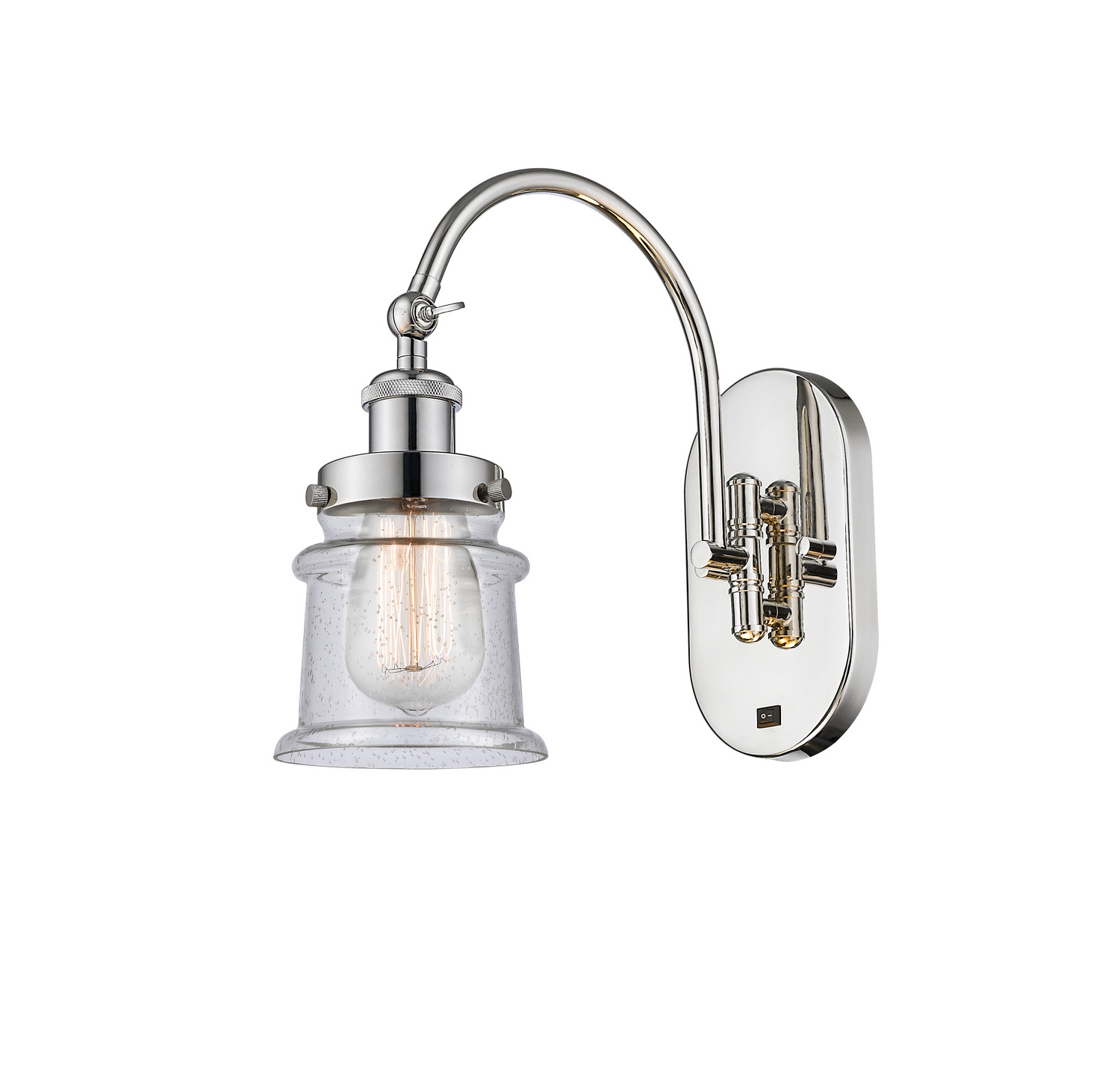 LED Swing Arm by Innovations - Franklin Restoration Collection, Polished Nickel Finish - 918-1W-PN-G184S-LED