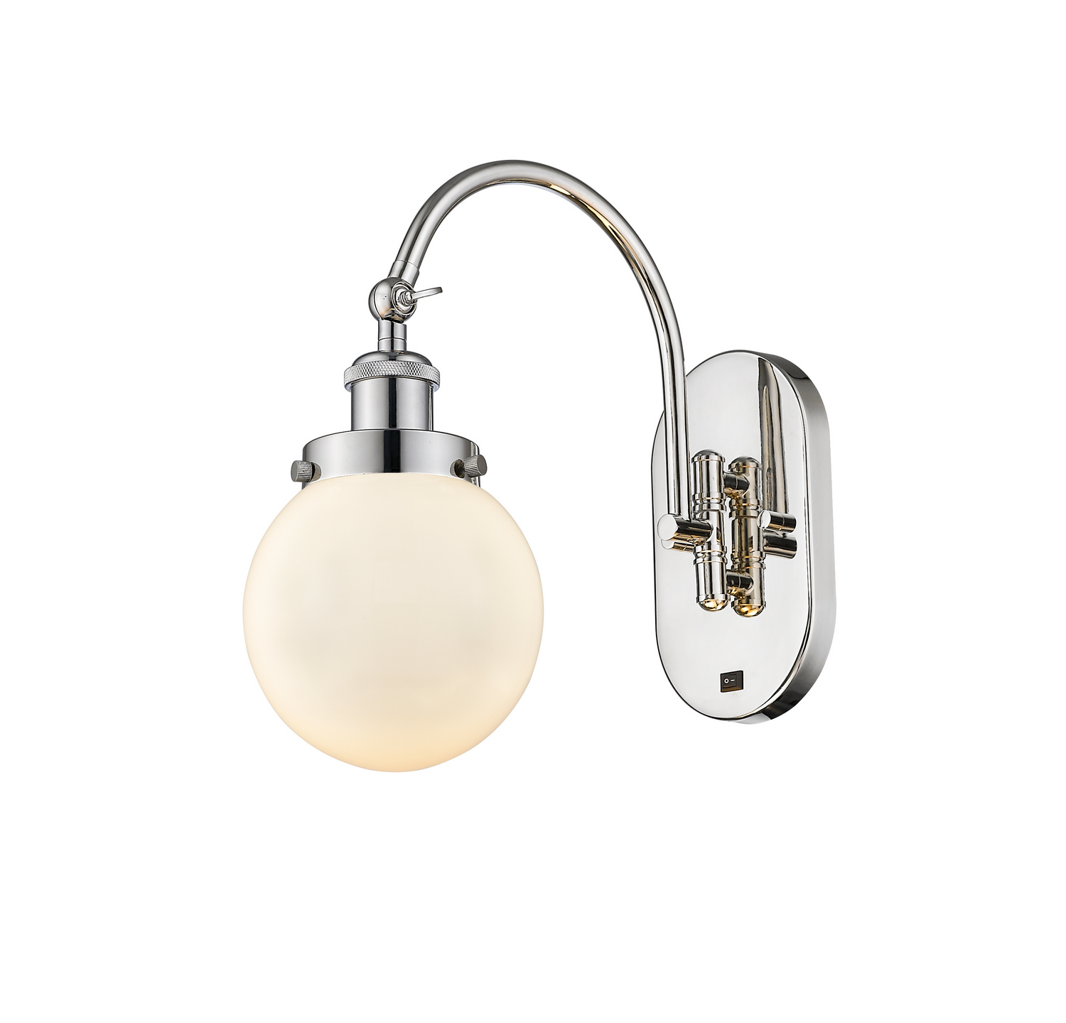 LED Swing Arm by Innovations - Franklin Restoration Collection, Polished Nickel Finish - 918-1W-PN-G201-6-LED